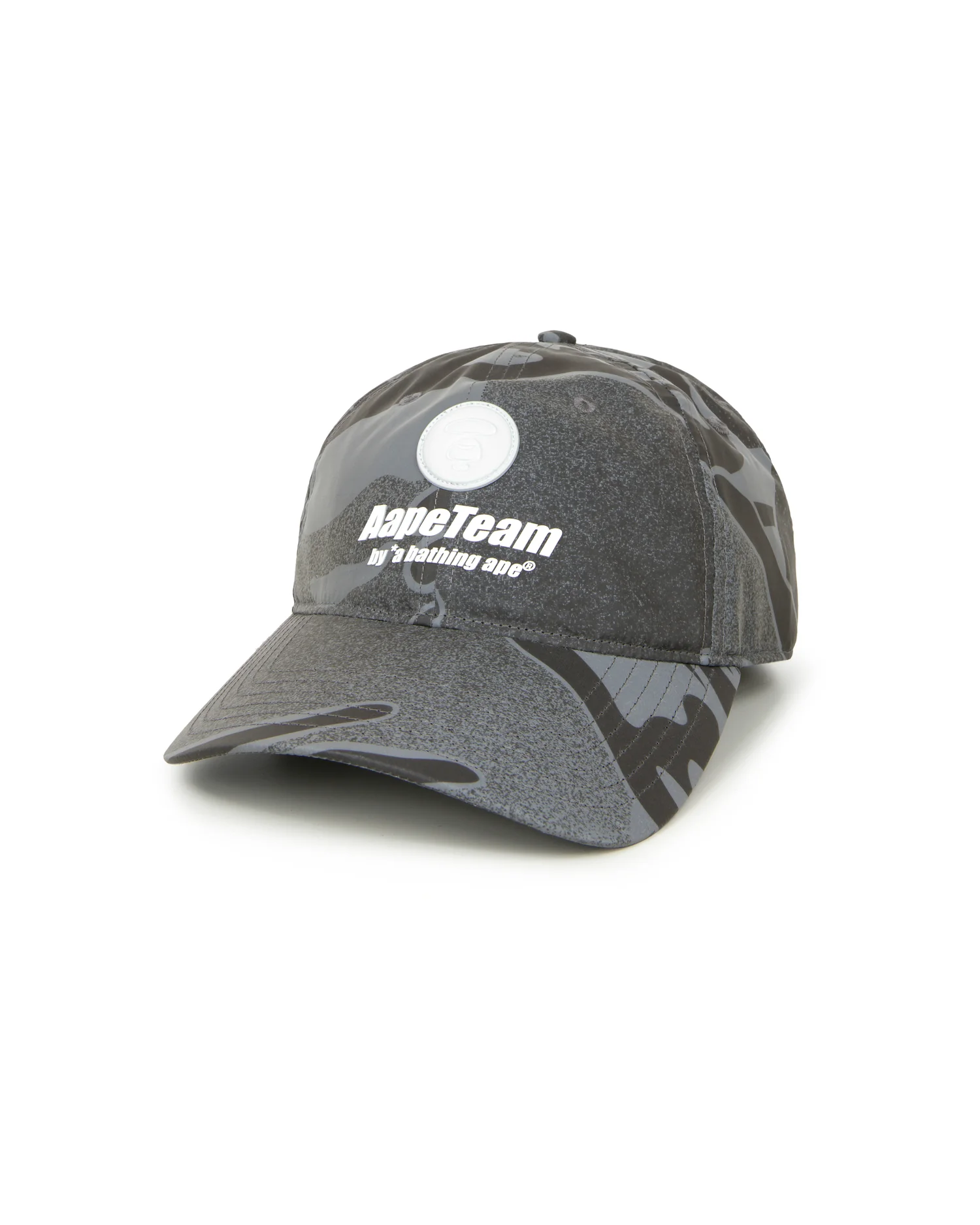 Moonface patch camo patterned cap