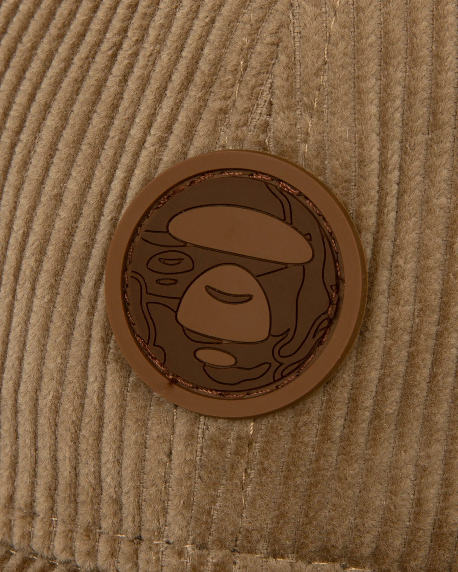 Moonface patch corduroy cap - Image 4