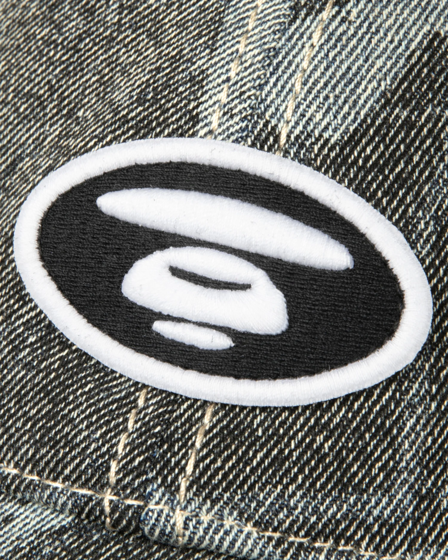 Moonface denim cap - Image 6