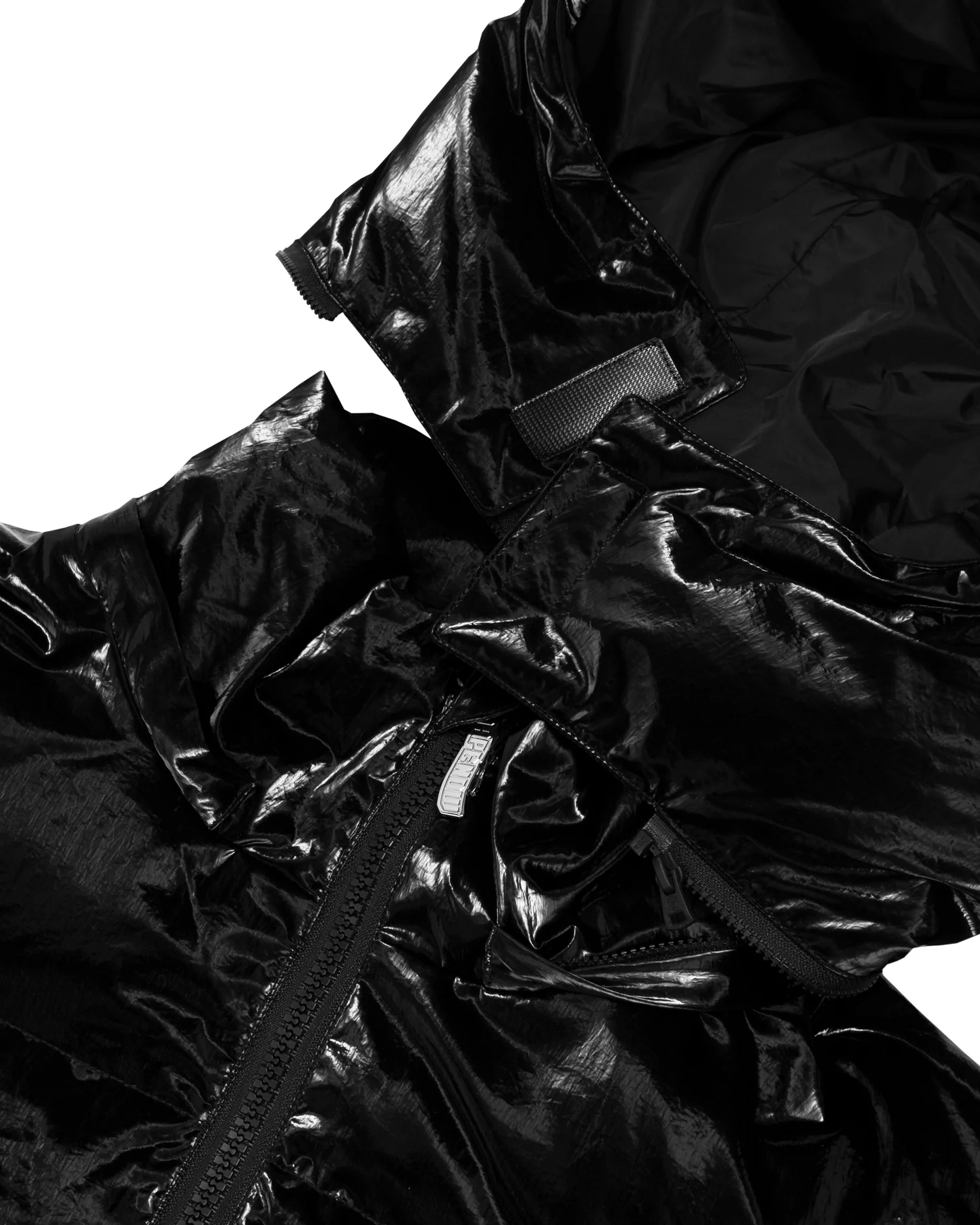 Moonface hooded down shiny jacket - Image 5