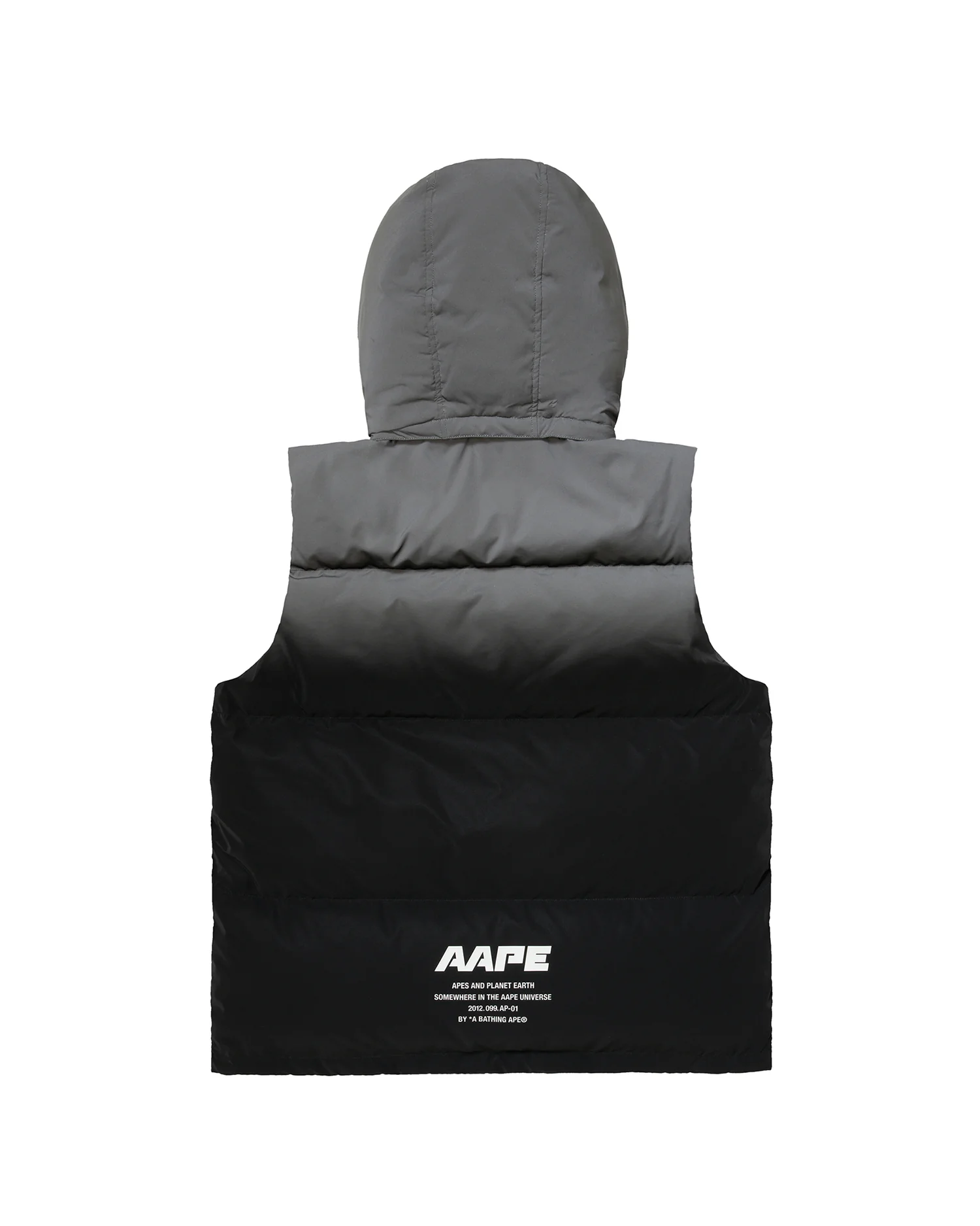 Moonface hooded gradient down vest - Image 2