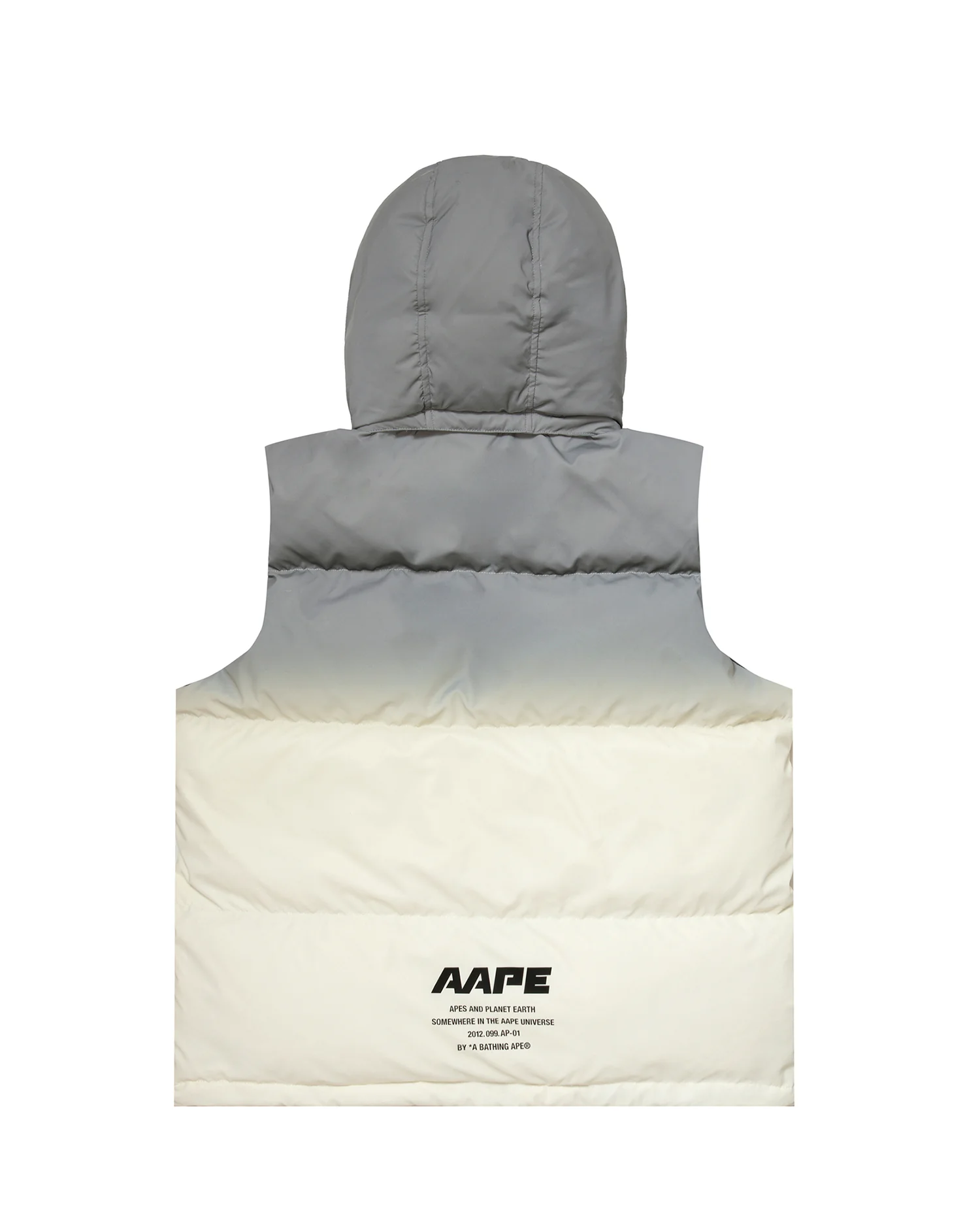 Moonface hooded gradient down vest - Image 7