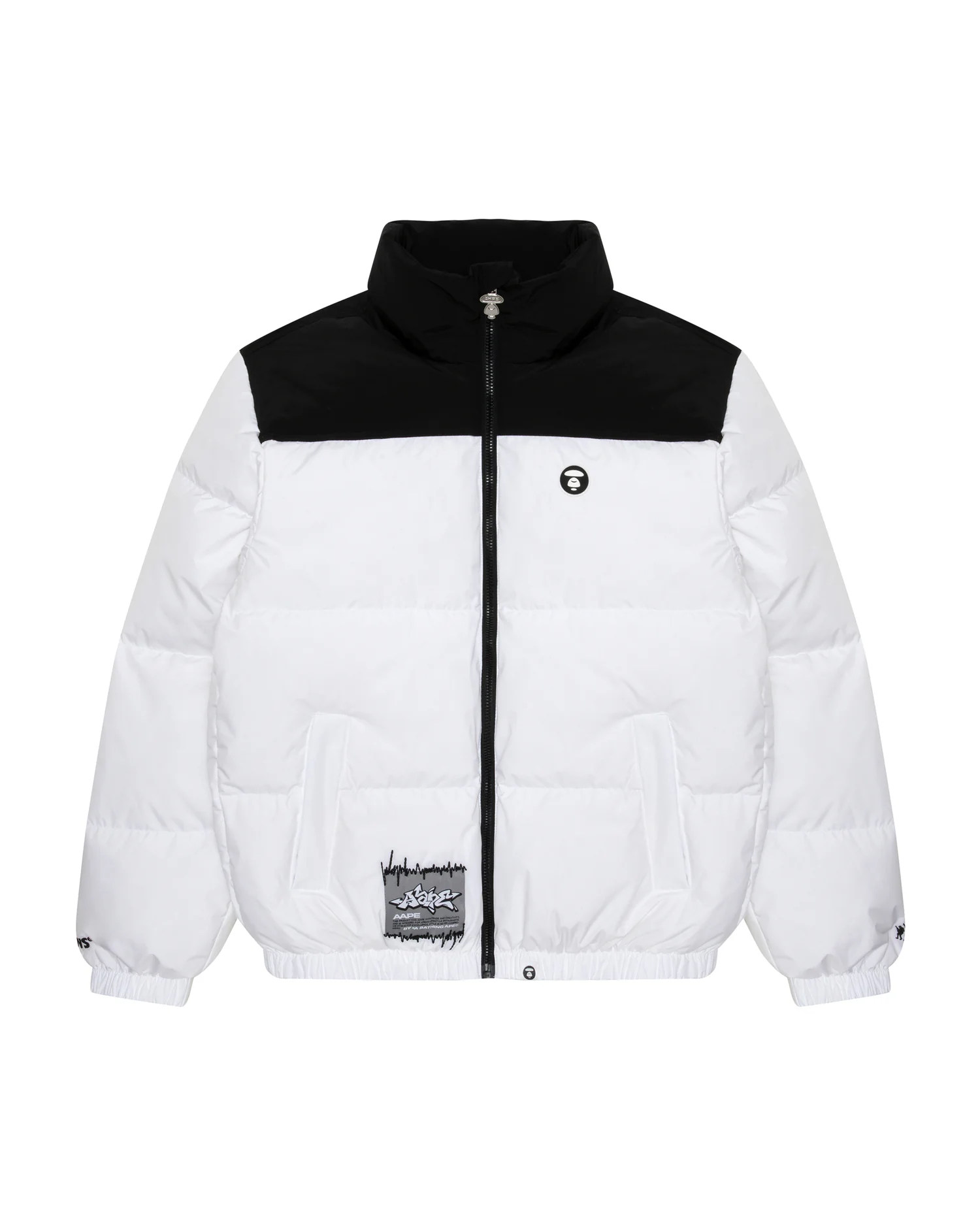 Moonface patch down jacket