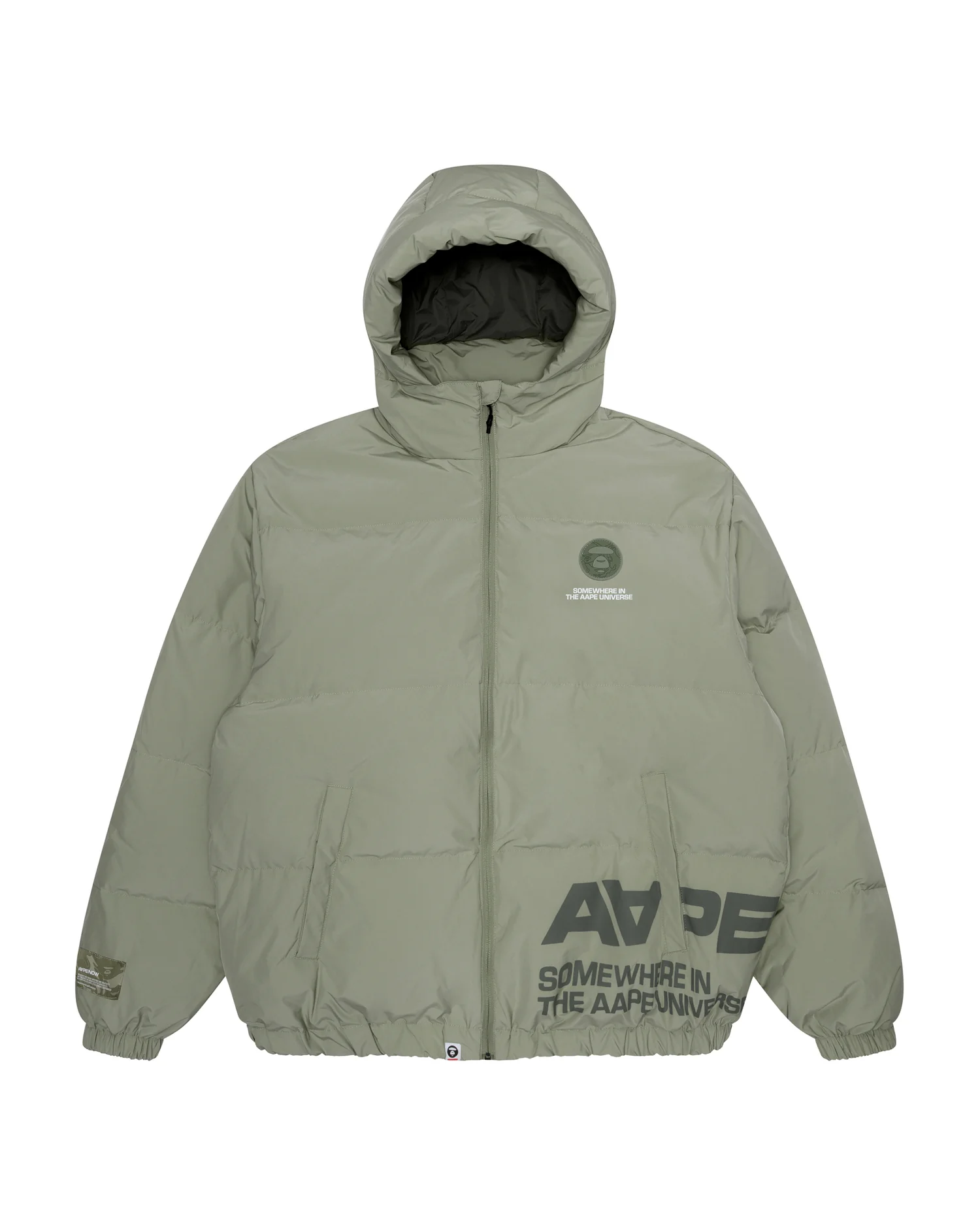Moonface patch hooded down jacket - Image 11