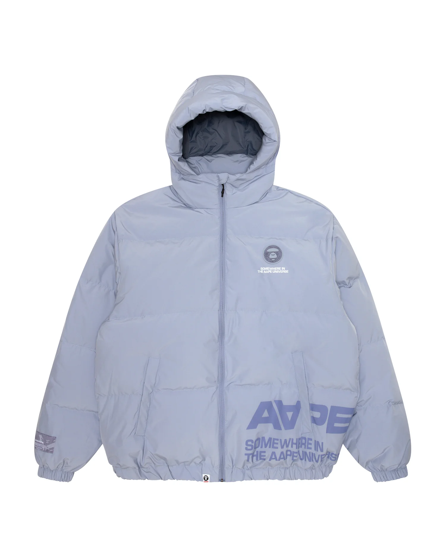 Moonface patch hooded down jacket - Image 16