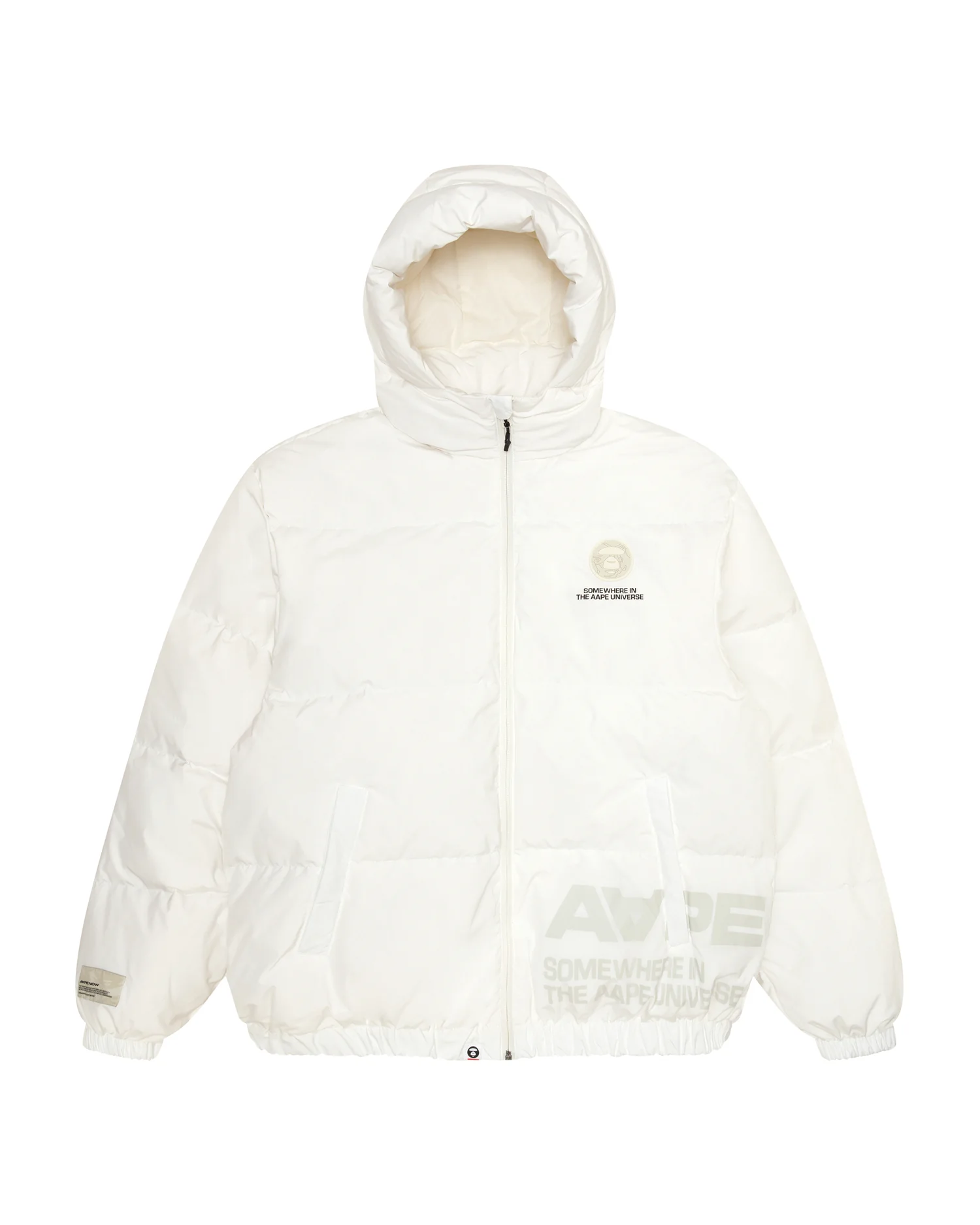 Moonface patch hooded down jacket - Image 6