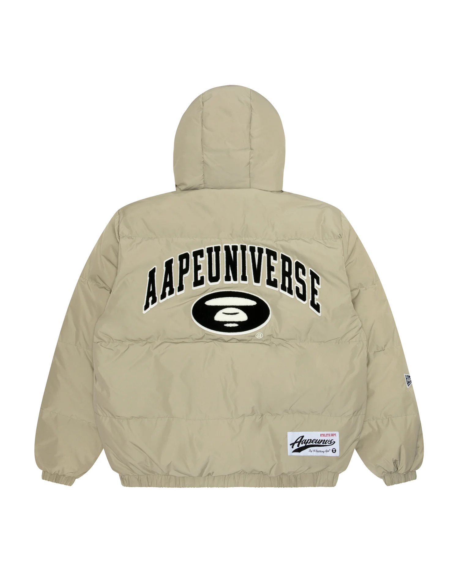 Moonface embroidered hooded down jacket - Image 2