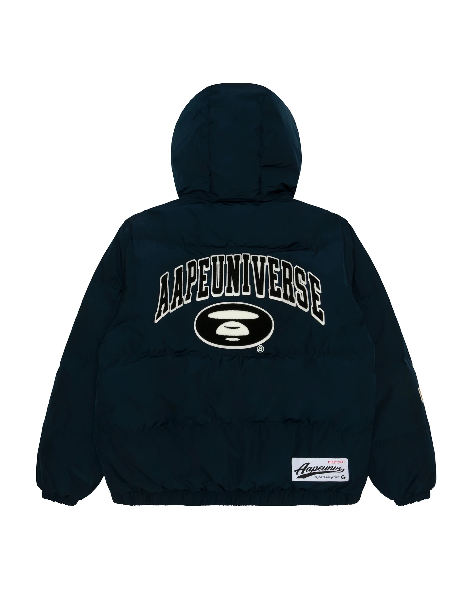 Moonface embroidered hooded down jacket - Image 7