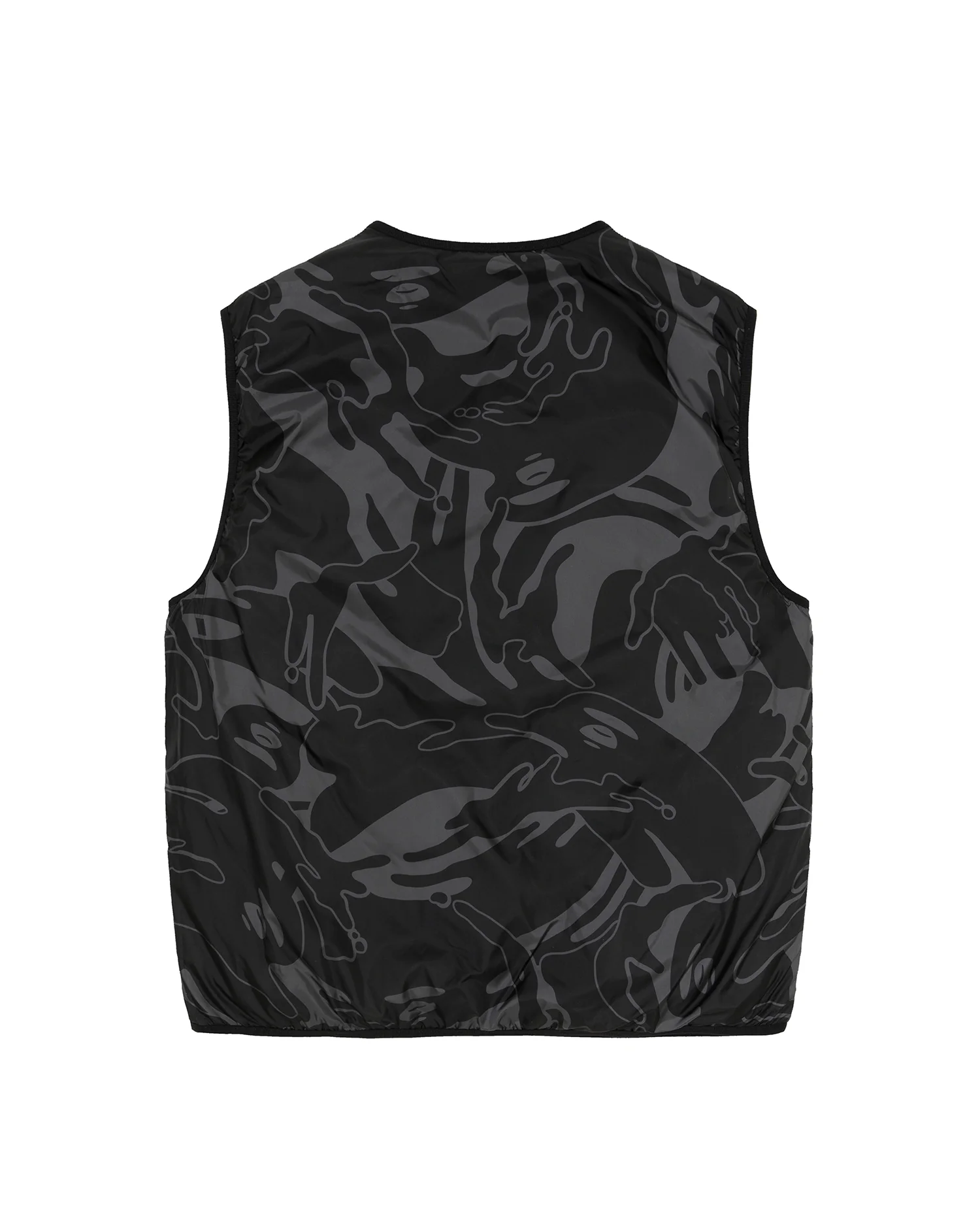 Moonface camo reversible down vest - Image 4