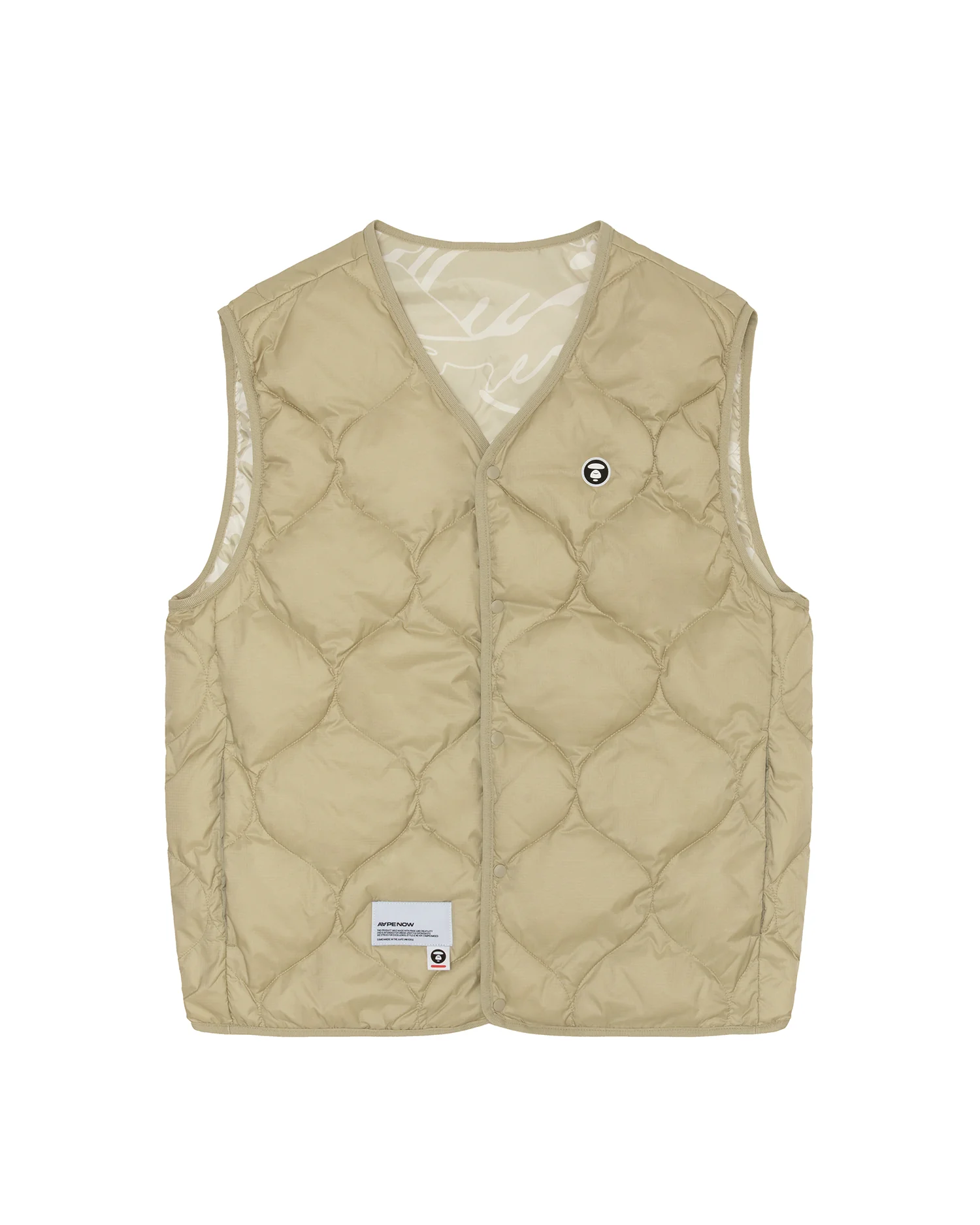 Moonface camo reversible down vest - Image 8