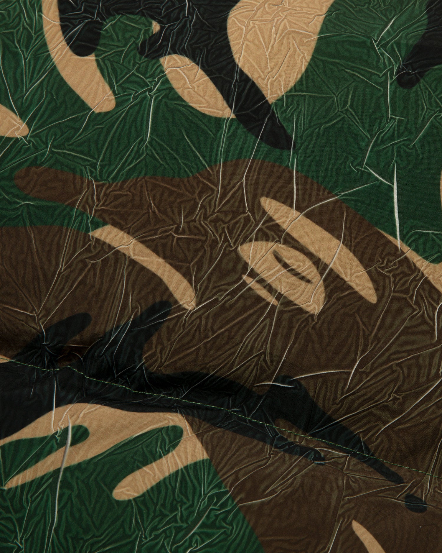 Moonface logo camo hooded puffer jacket - Image 4