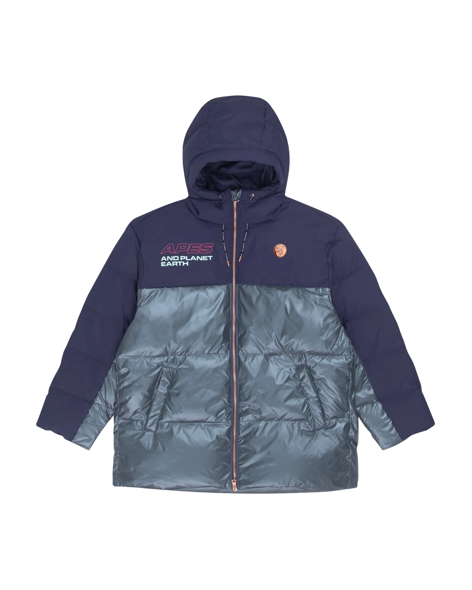 Moonface panelled down jacket