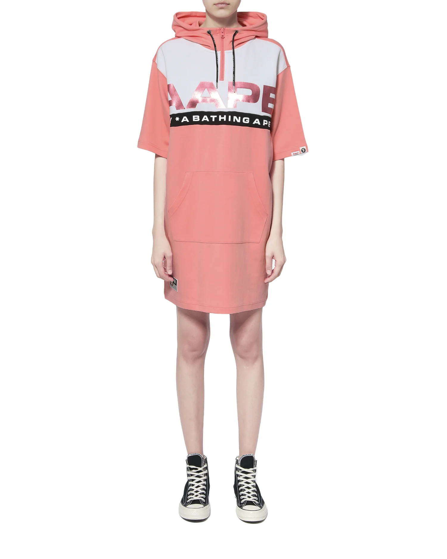 Metallic logo hoodie dress - Image 8