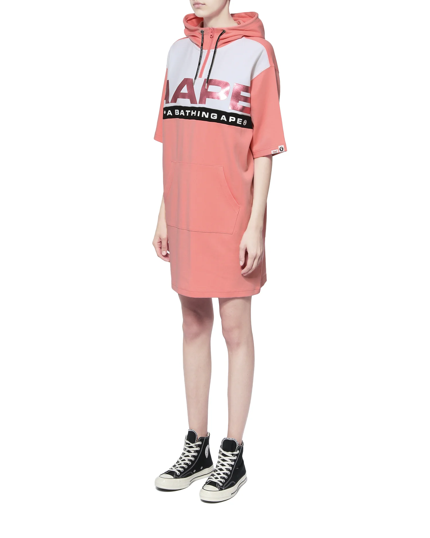 Metallic logo hoodie dress - Image 9