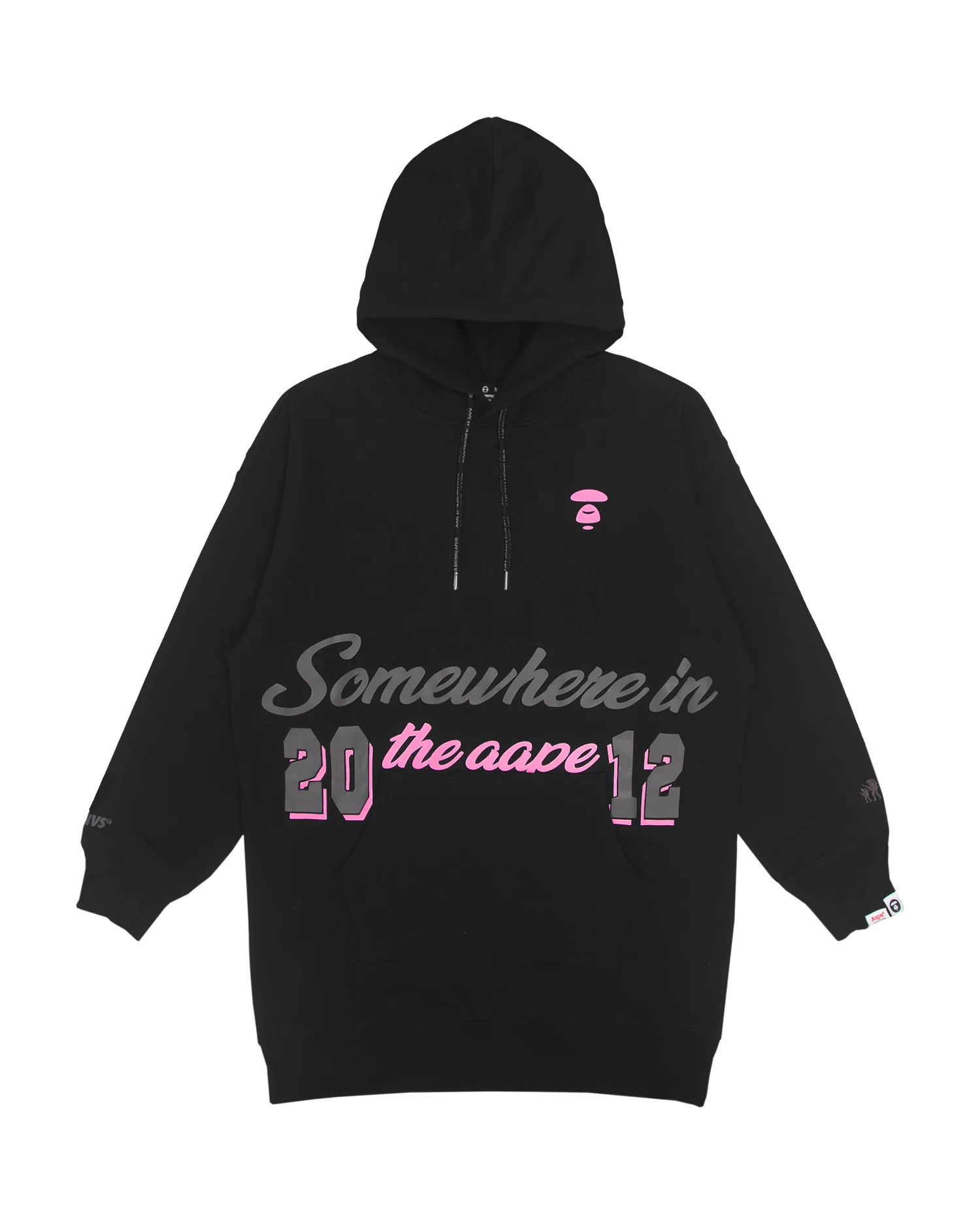 Moonface printed hoodie dress