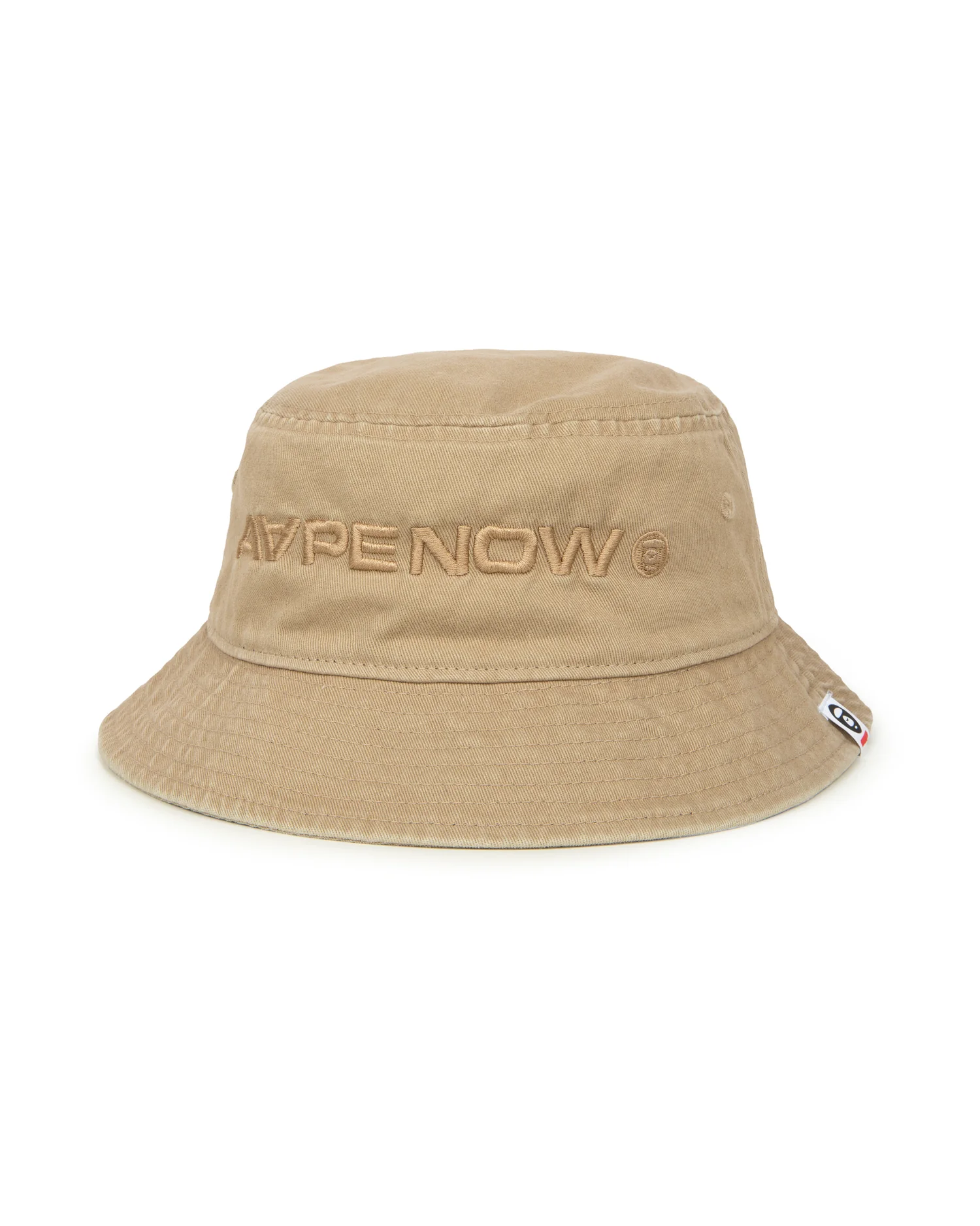 Moonface embroidered bucket hat