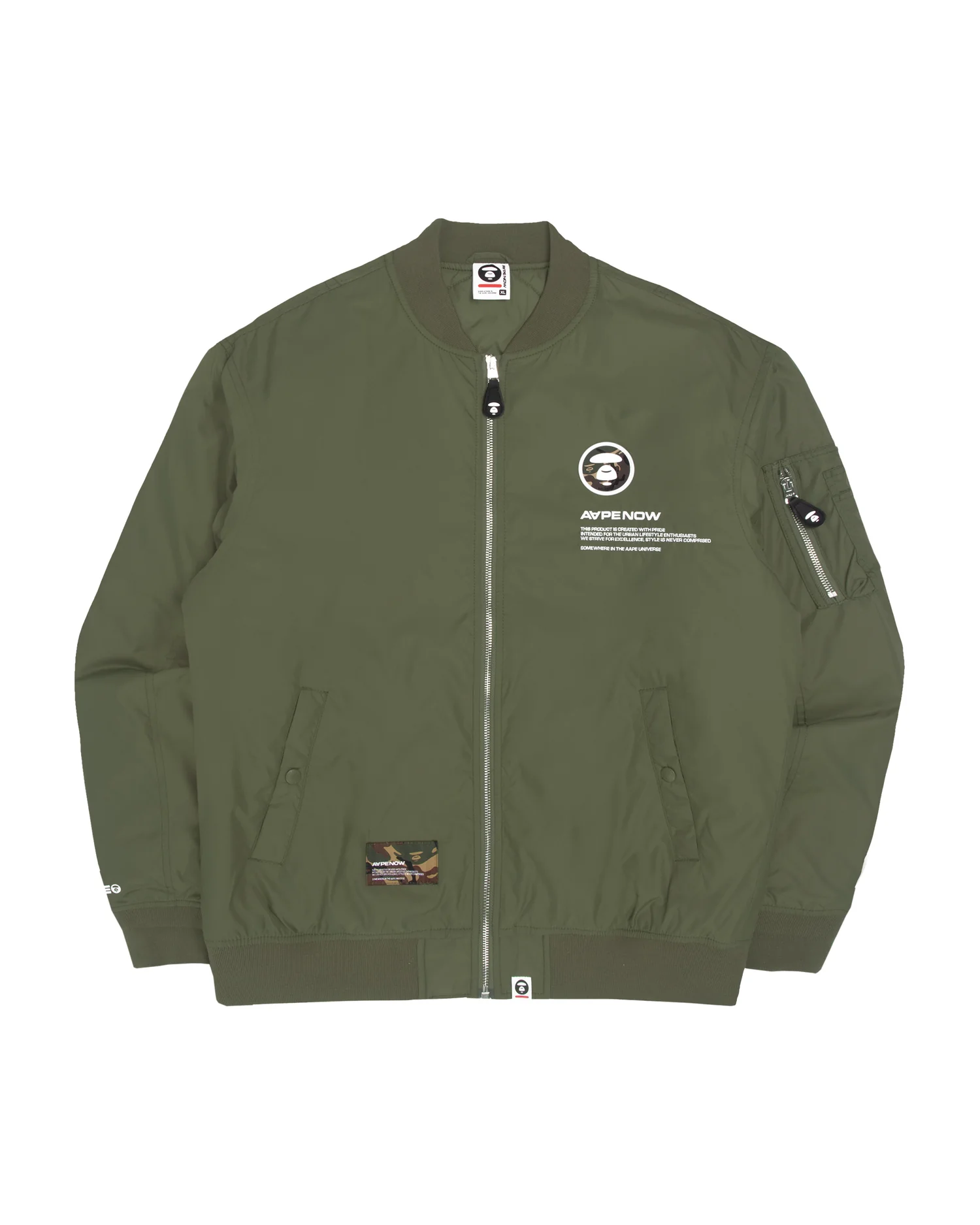 Moonface zipped bomber jacket - Image 11