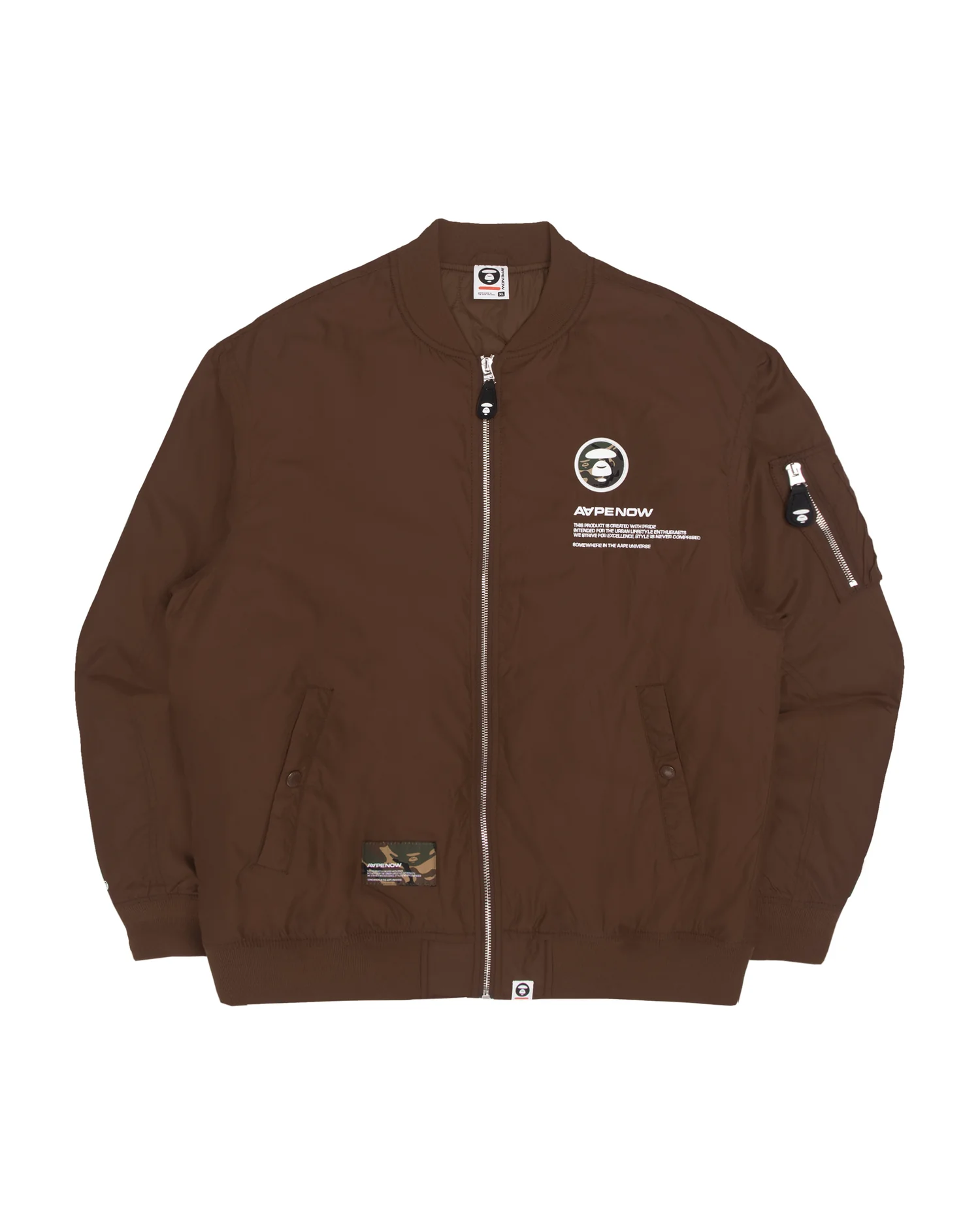 Moonface zipped bomber jacket - Image 6