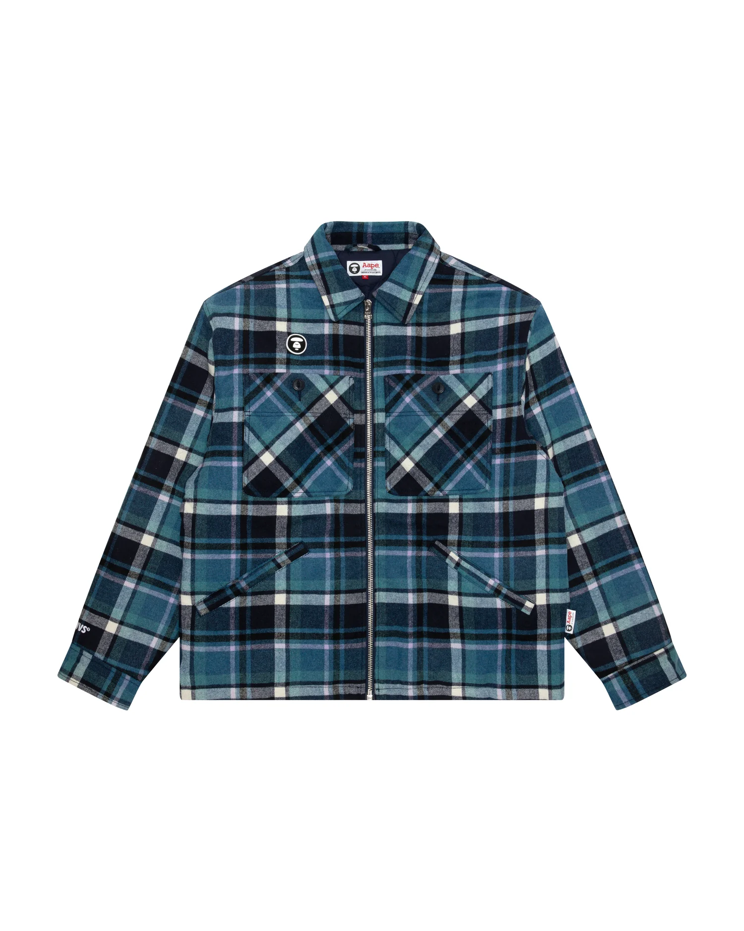 Moonface plaid zip jacket - Image 6