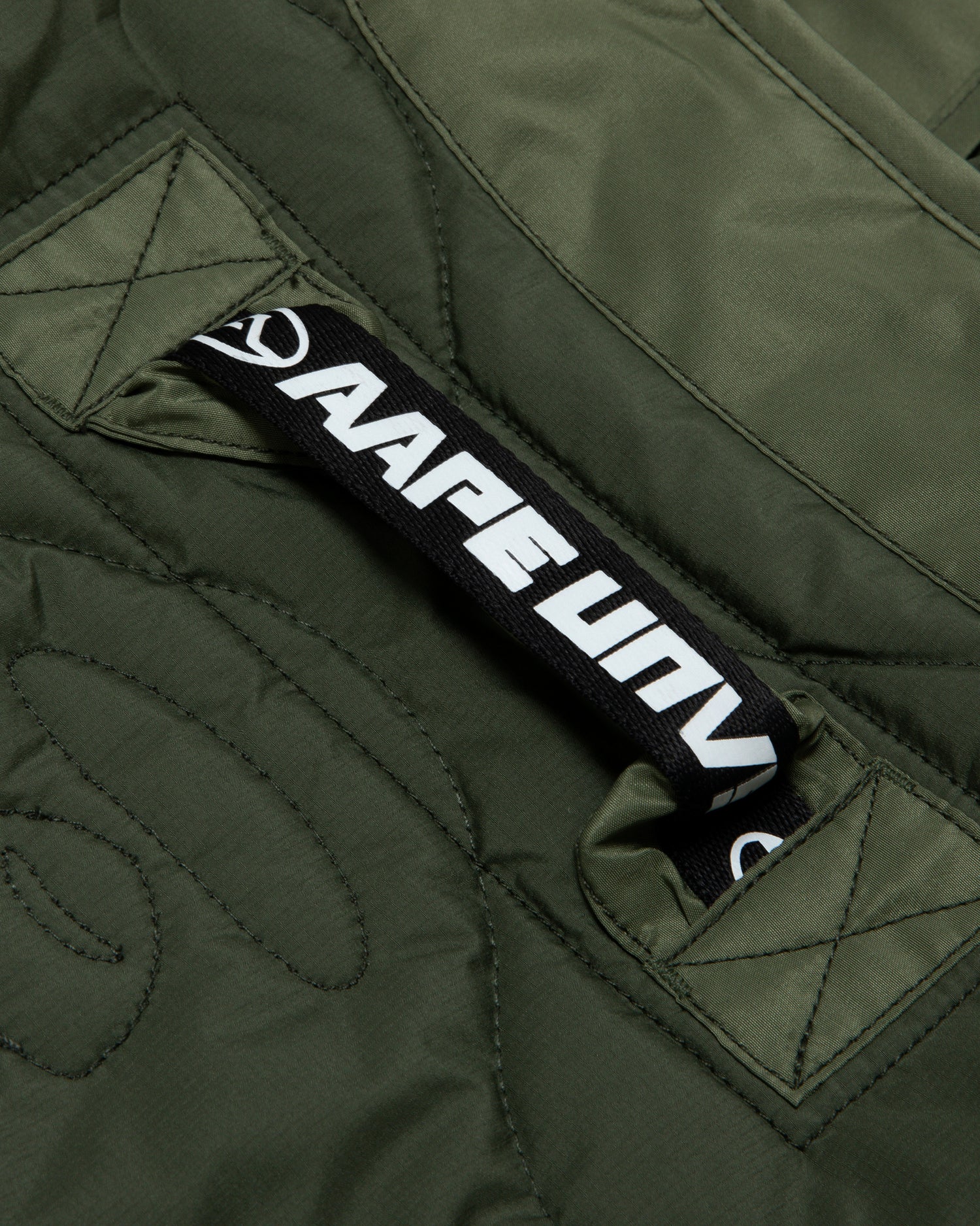 Moonface quilted V-neck jacket - Image 3