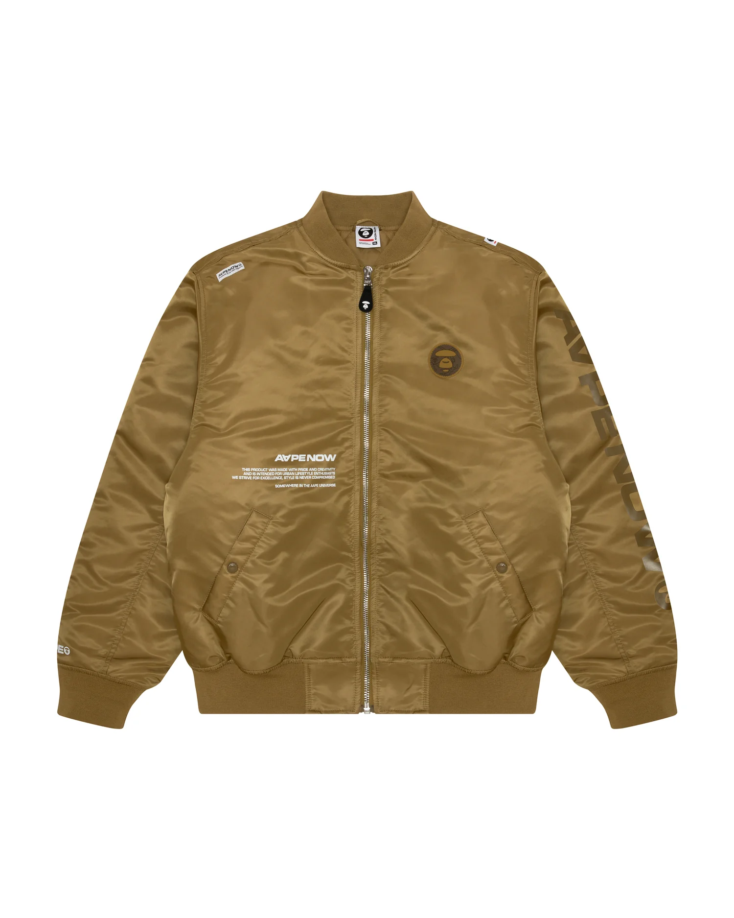 Moonface patch zip-up bomber - Image 11