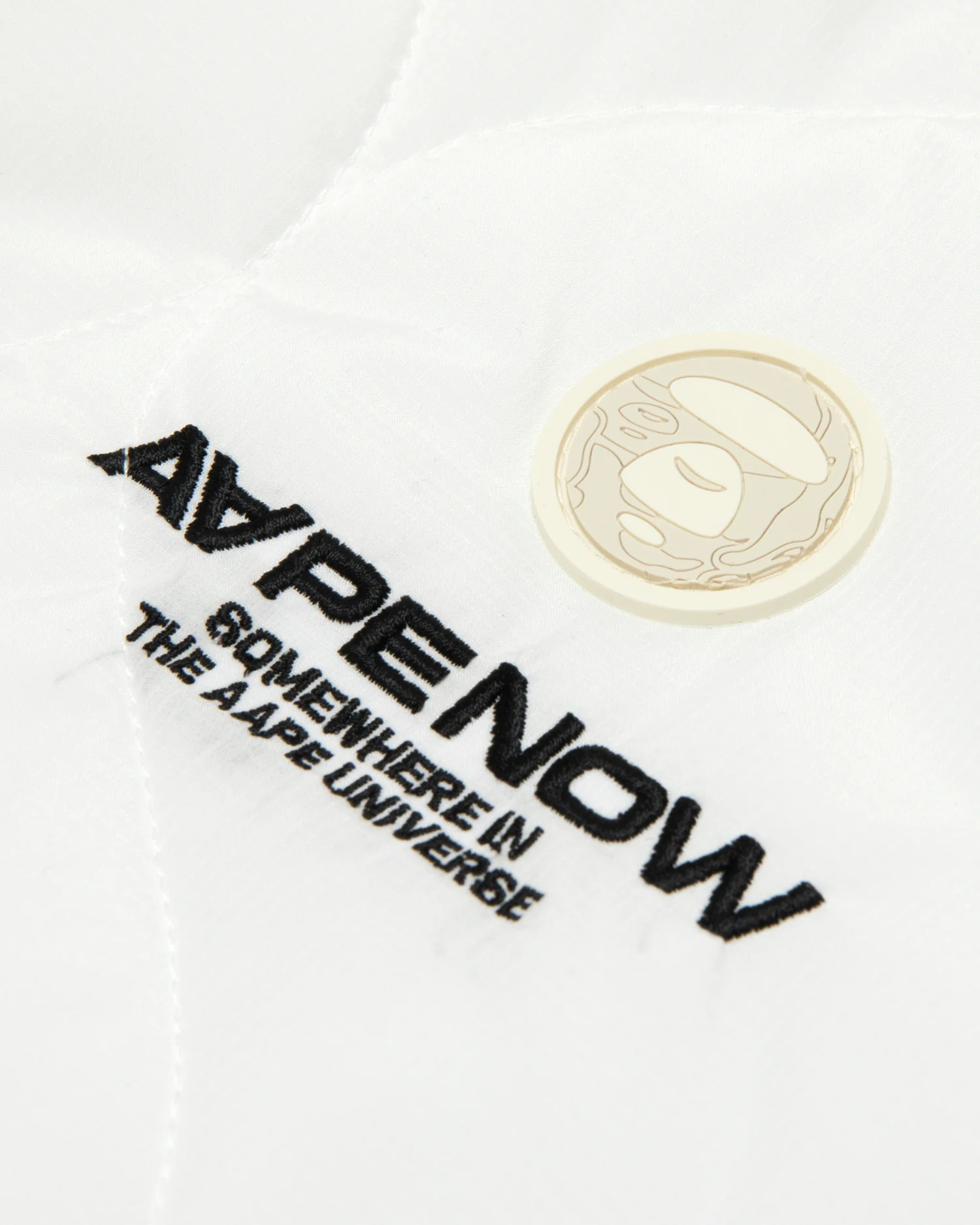 Moonface patch hooded quilted jacket - Image 10