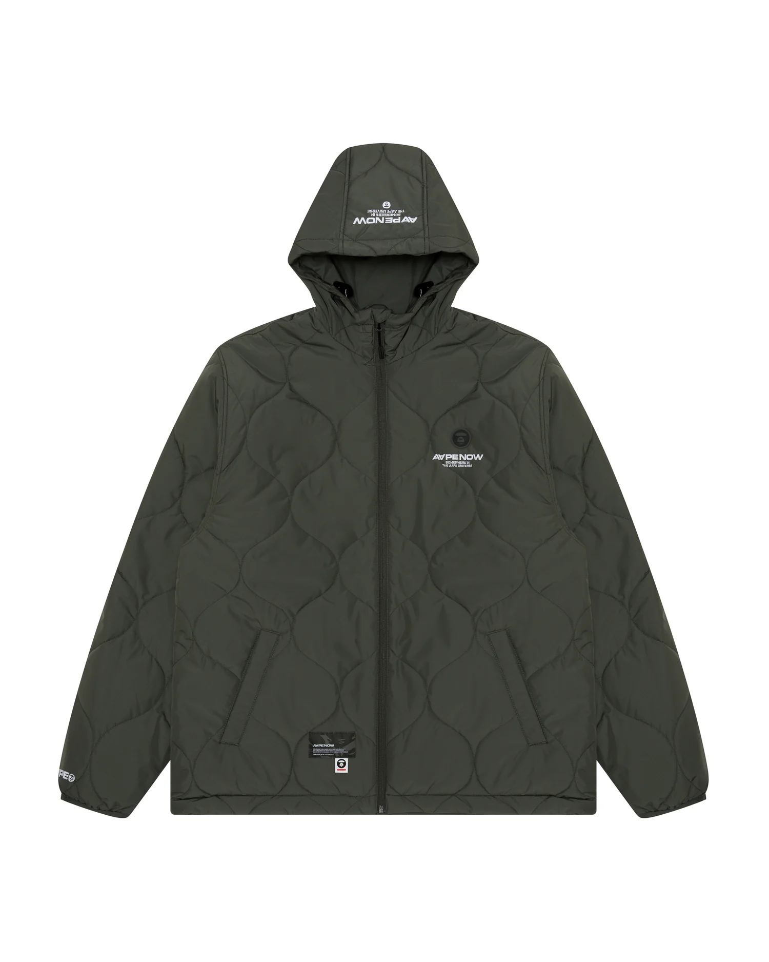 Moonface patch hooded quilted jacket - Image 11