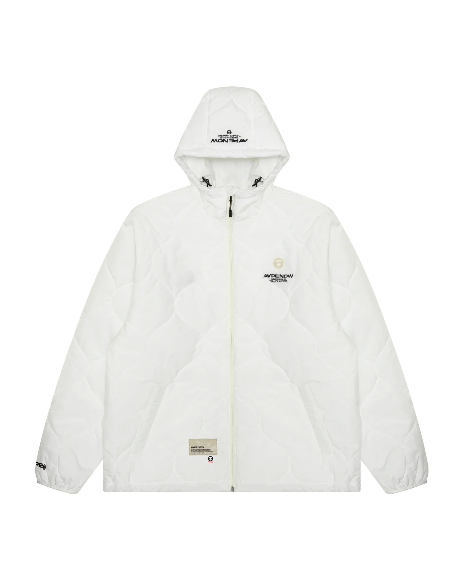 Moonface patch hooded quilted jacket - Image 6