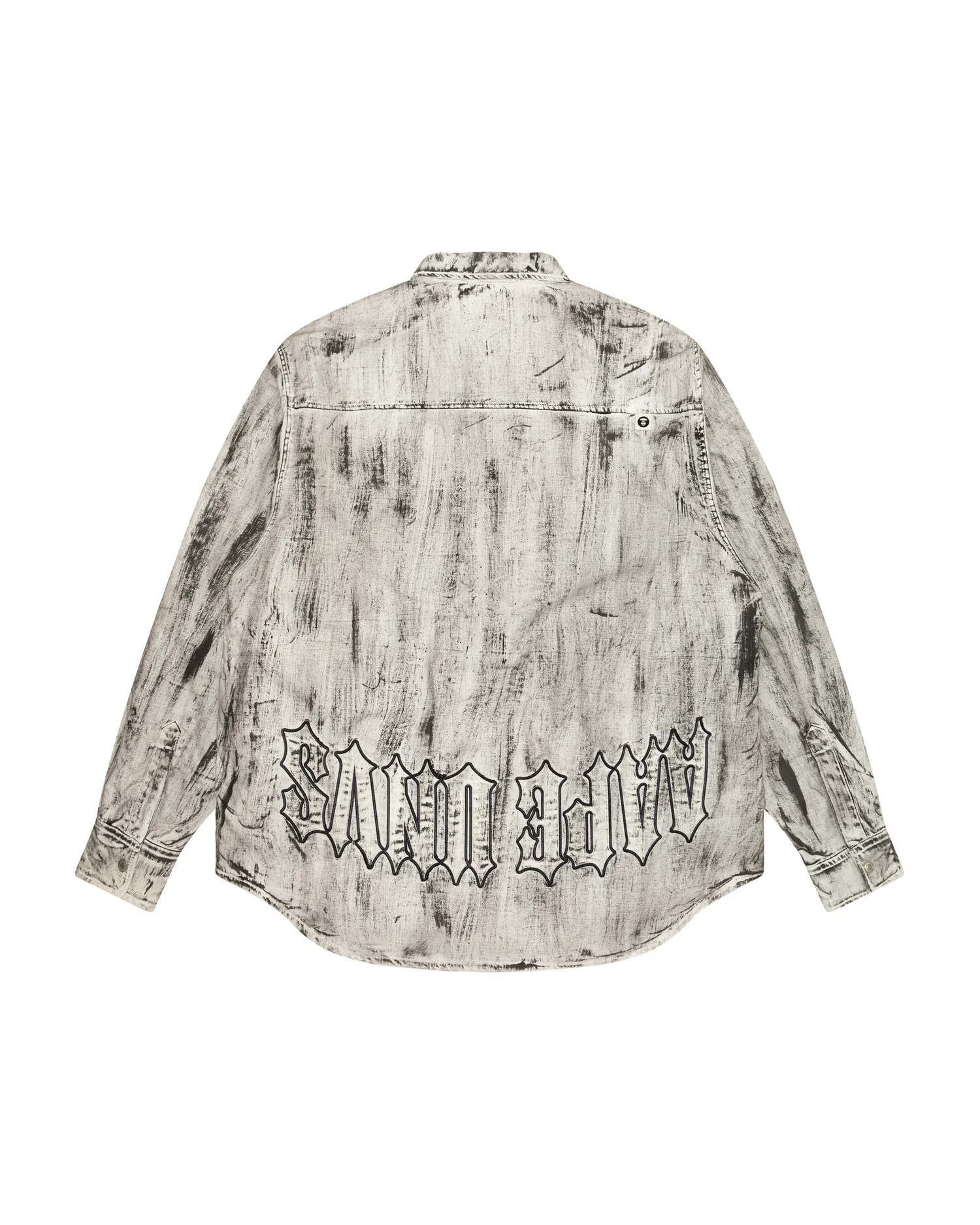Moonface patch shirt jacket - Image 2