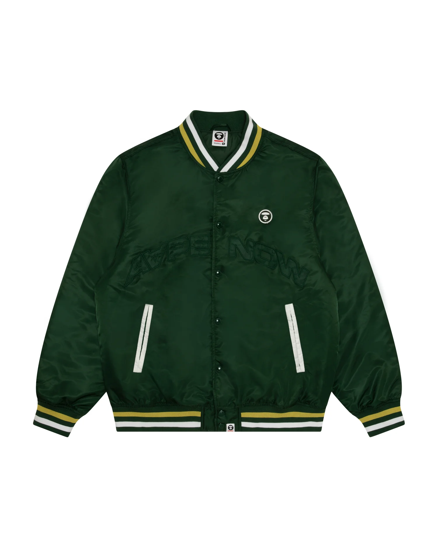 AAPE NOW moonface logo baseball jacket - Image 6