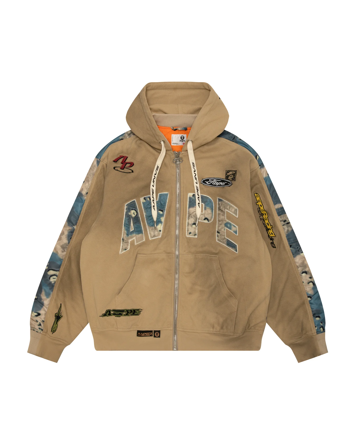Logo hooded jacket