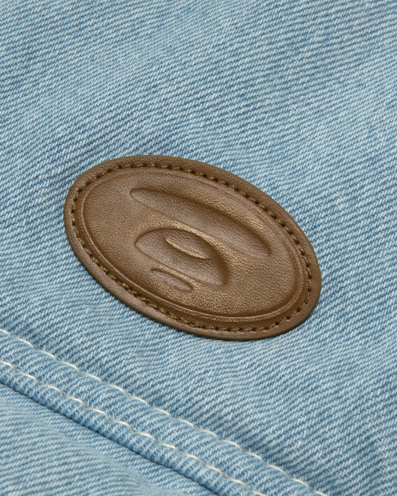 Moonface logo hooded denim jacket - Image 5