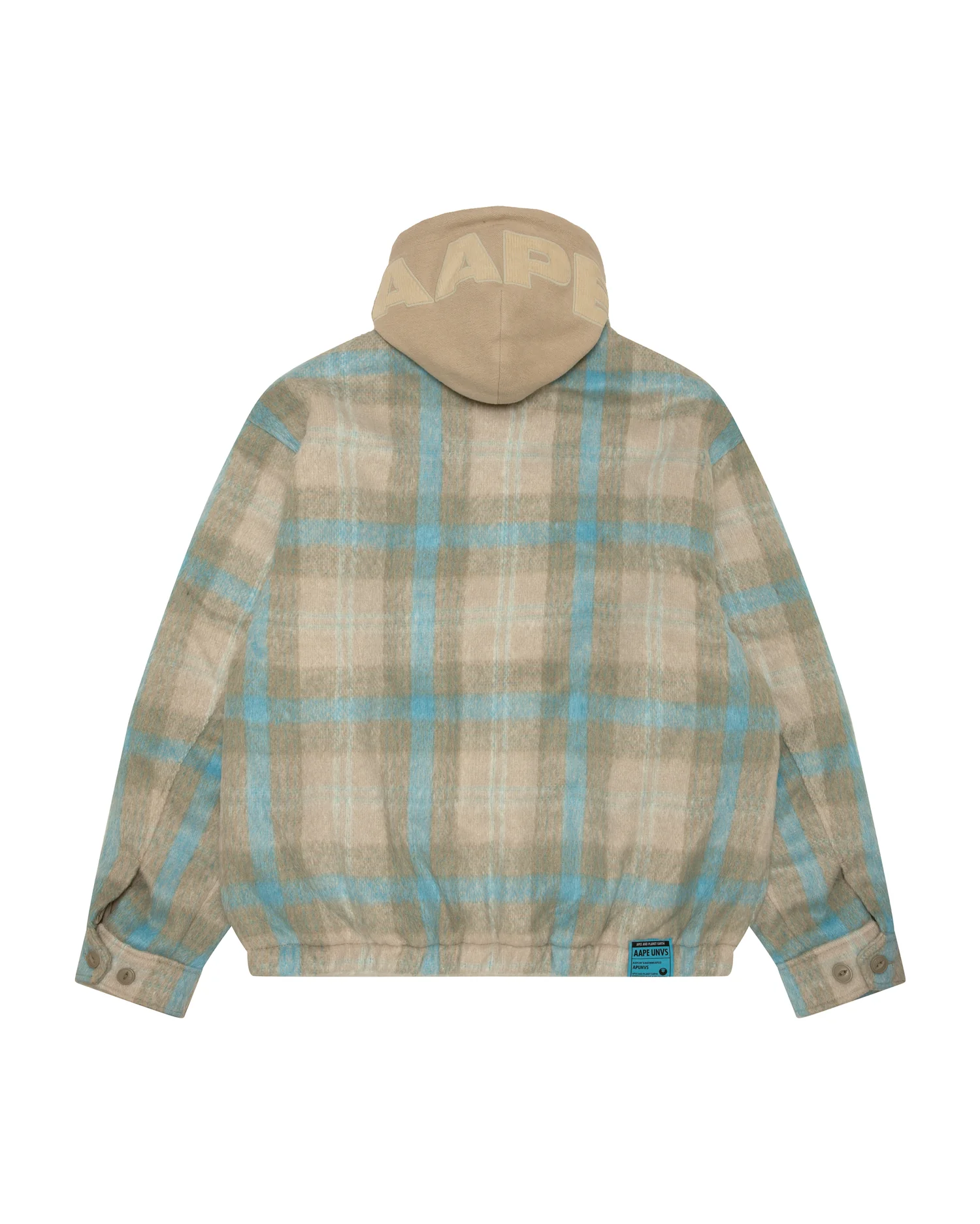 Moonface logo check hooded jacket - Image 2
