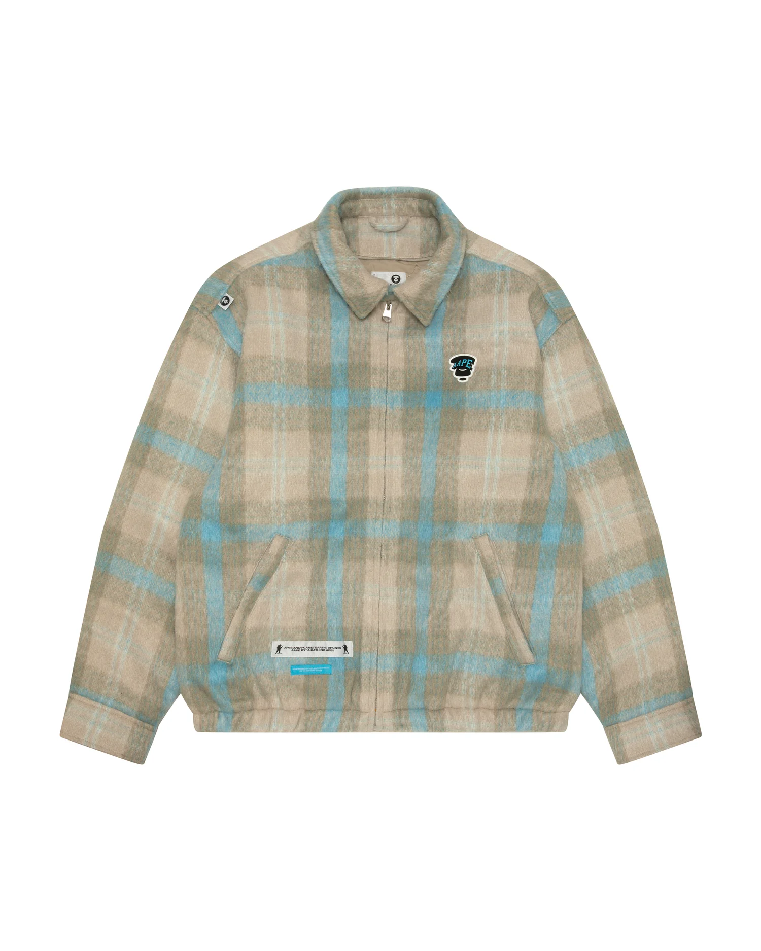 Moonface logo check hooded jacket - Image 3