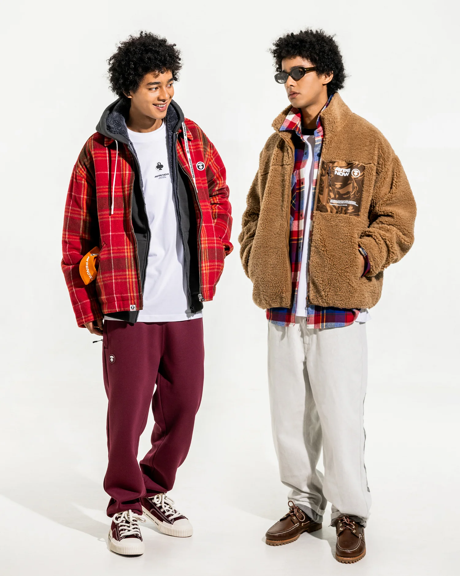 AAPENOW moonface check jacket - Image 2