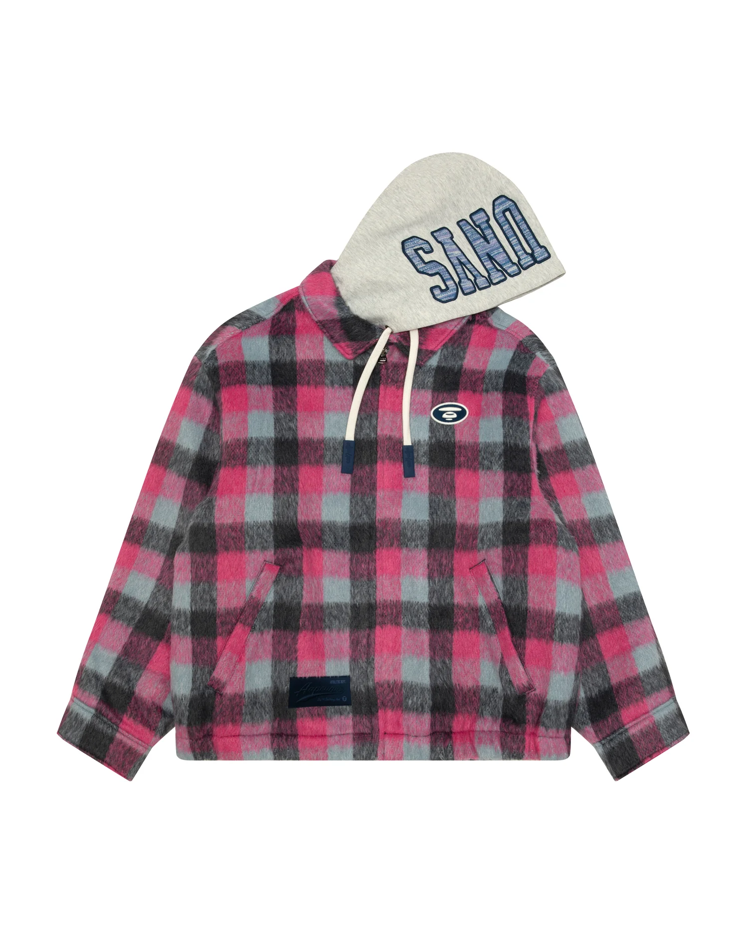 Moonface check hooded jacket - Image 6