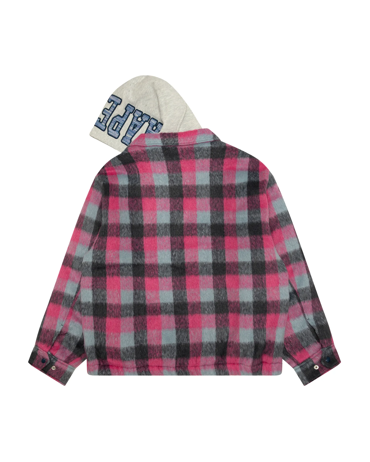 Moonface check hooded jacket - Image 8