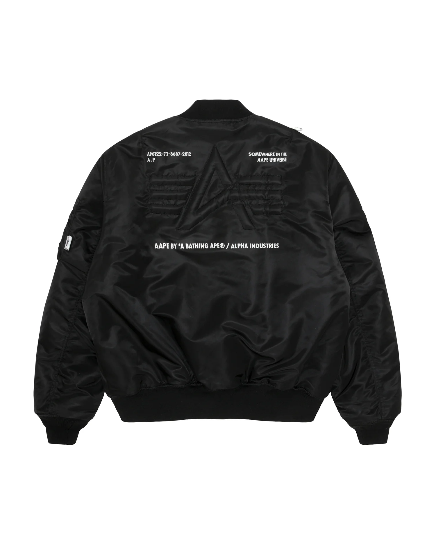 X Alpha Industries Moonface embossed bomber jacket - Image 2