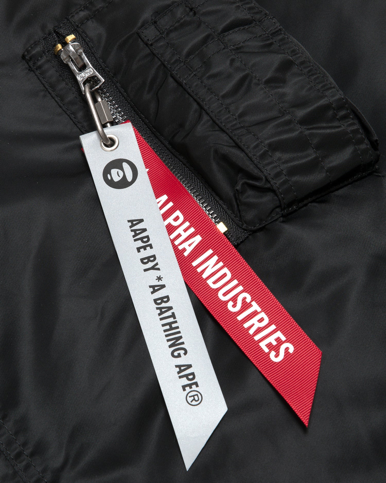 X Alpha Industries Moonface embossed bomber jacket - Image 5