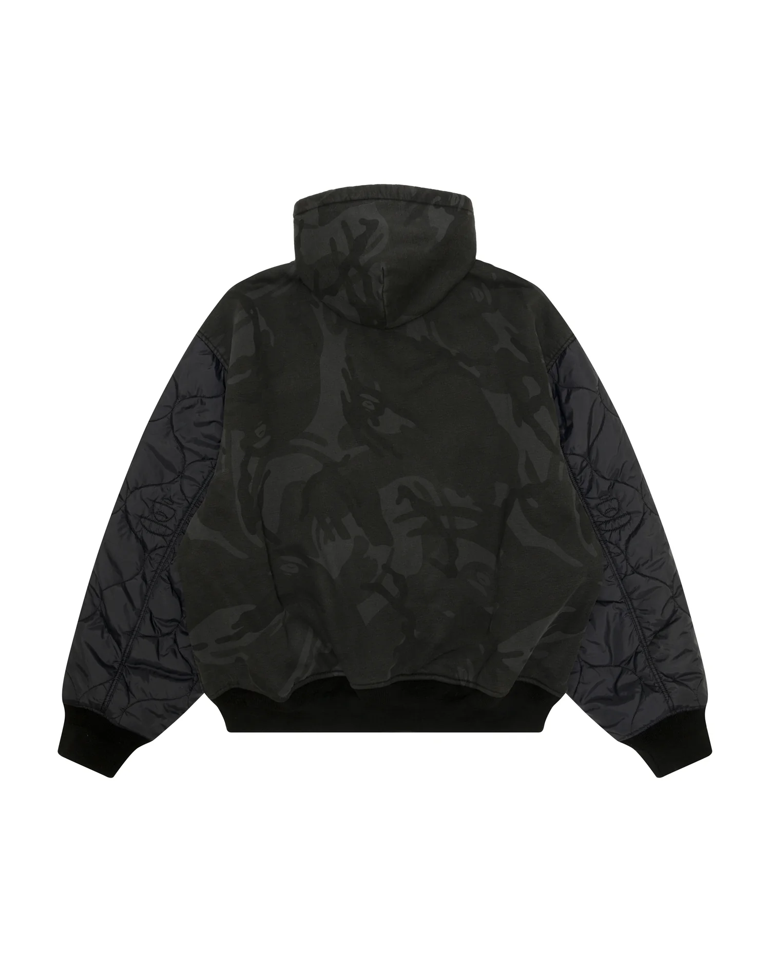 X Alpha Industries Moonface logo hooded bomber jacket - Image 4