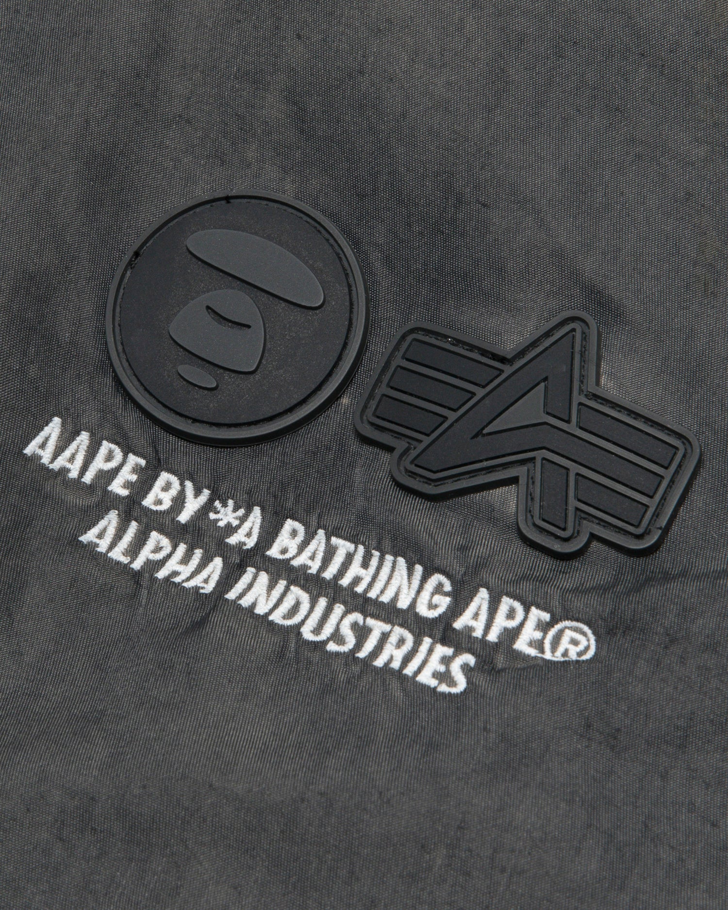 X Alpha Industries Moonface logo hooded bomber jacket - Image 5