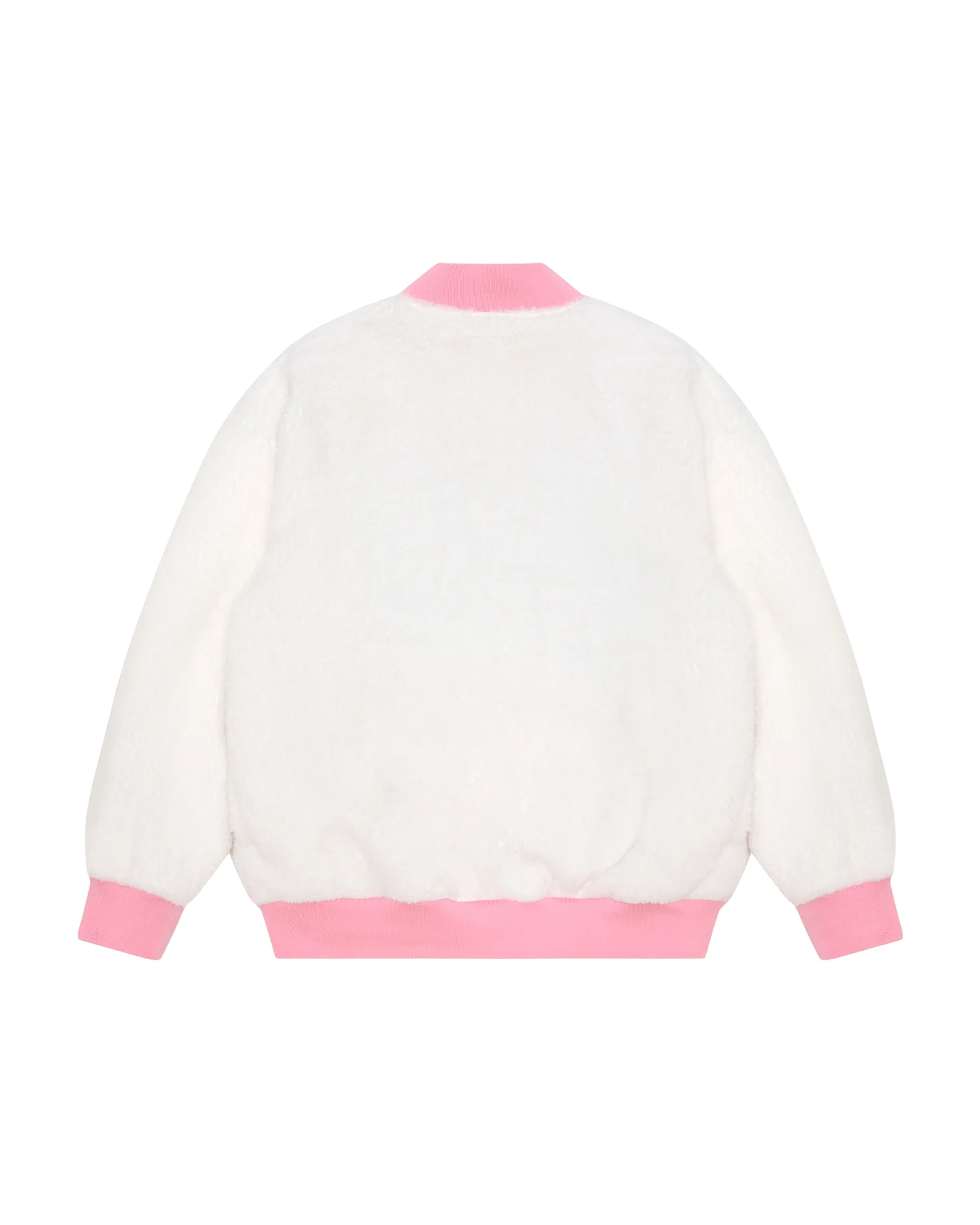 Moonface reversible fleece relaxed baseball jacket - Image 11