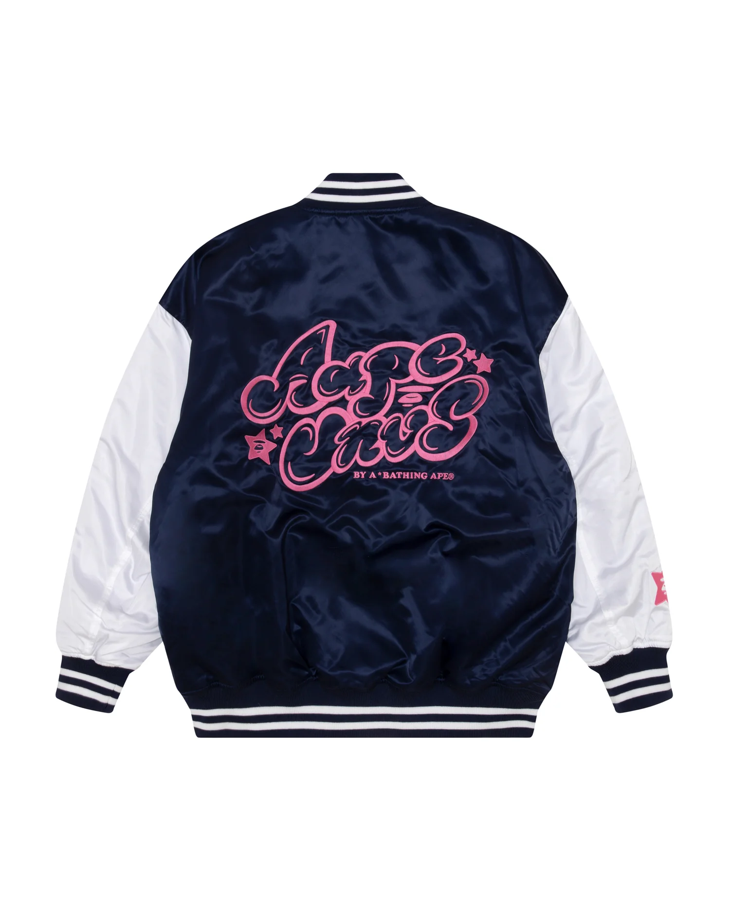 Moonface reversible fleece relaxed baseball jacket - Image 2