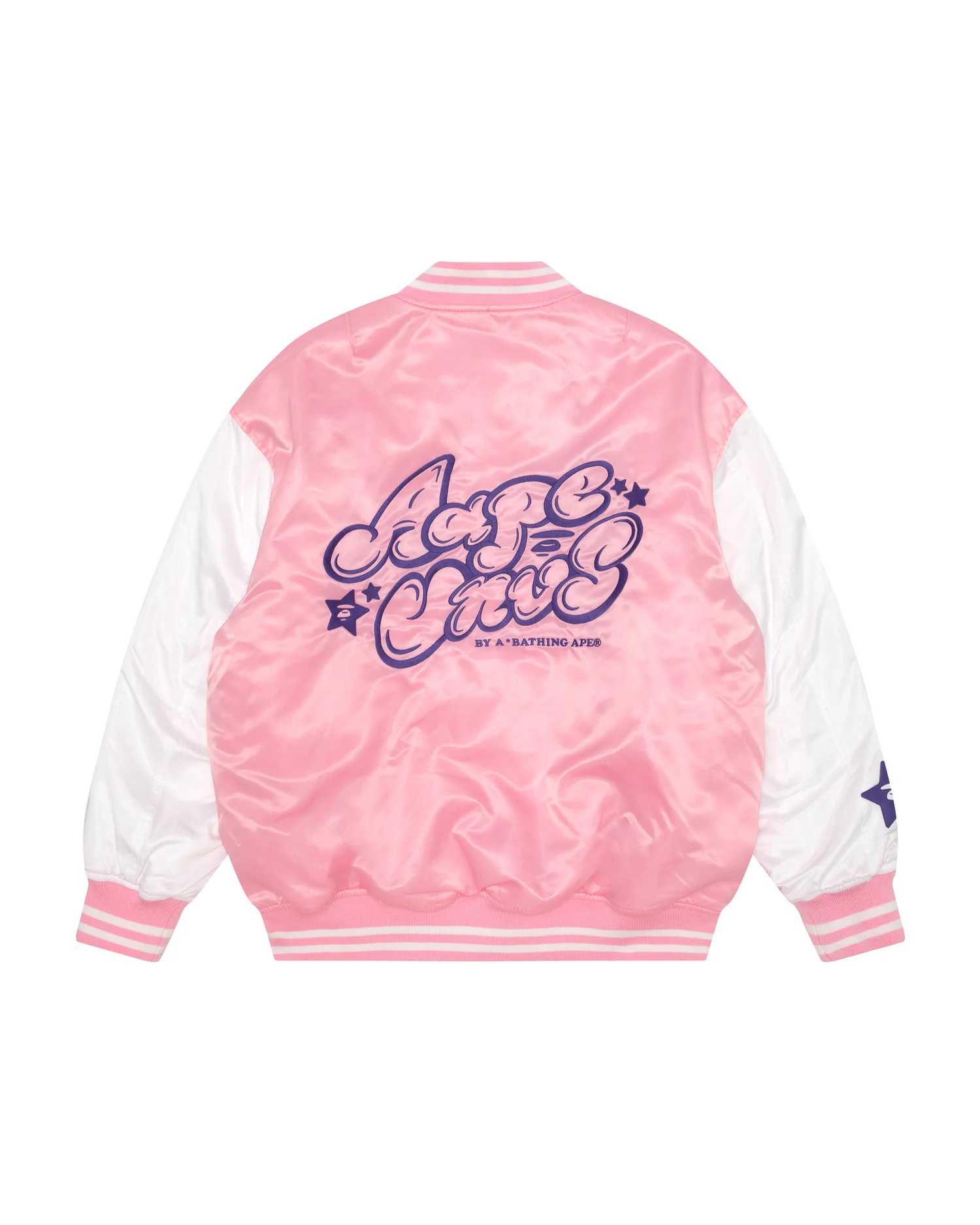 Moonface reversible fleece relaxed baseball jacket - Image 9