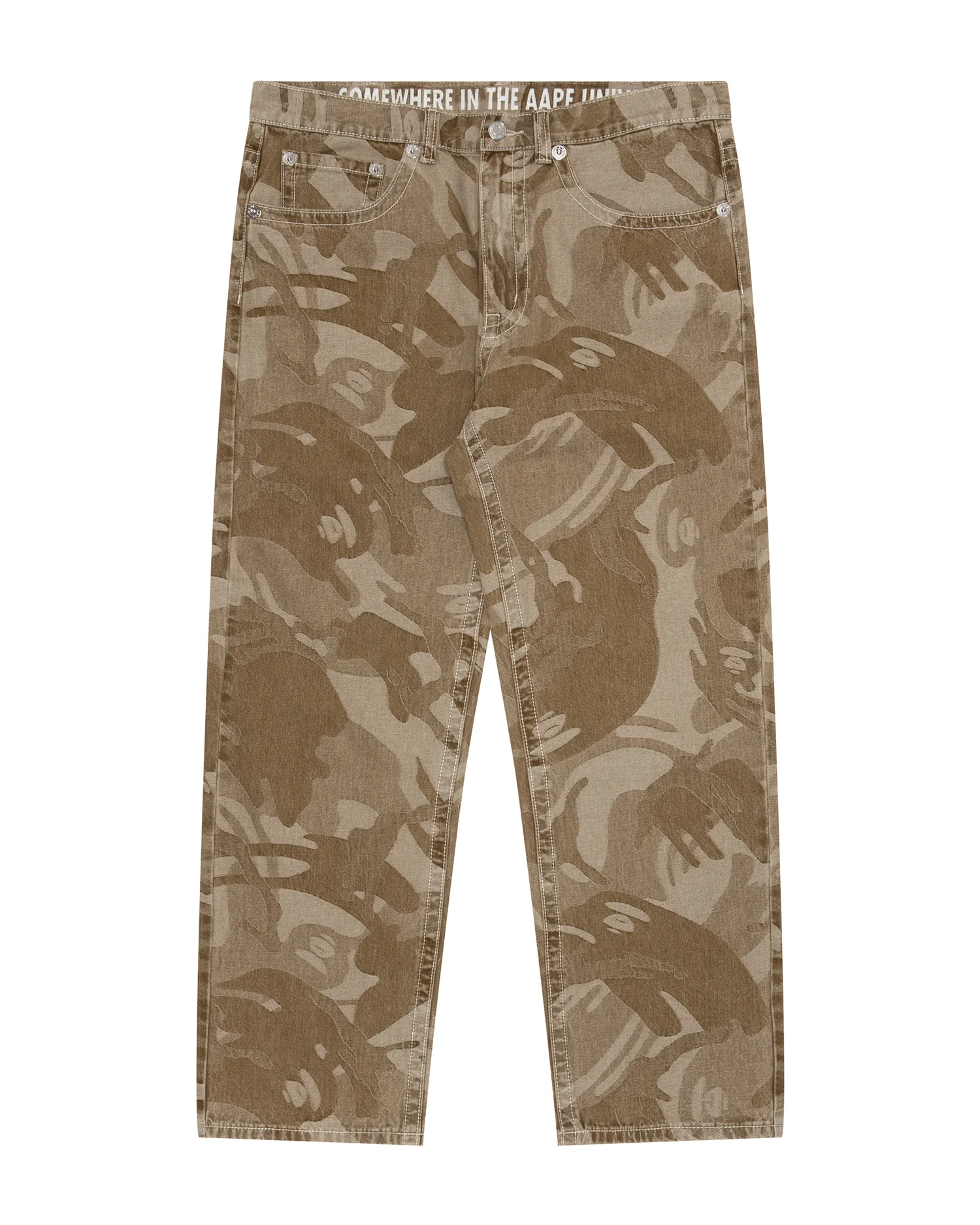Moonface camo washed jeans