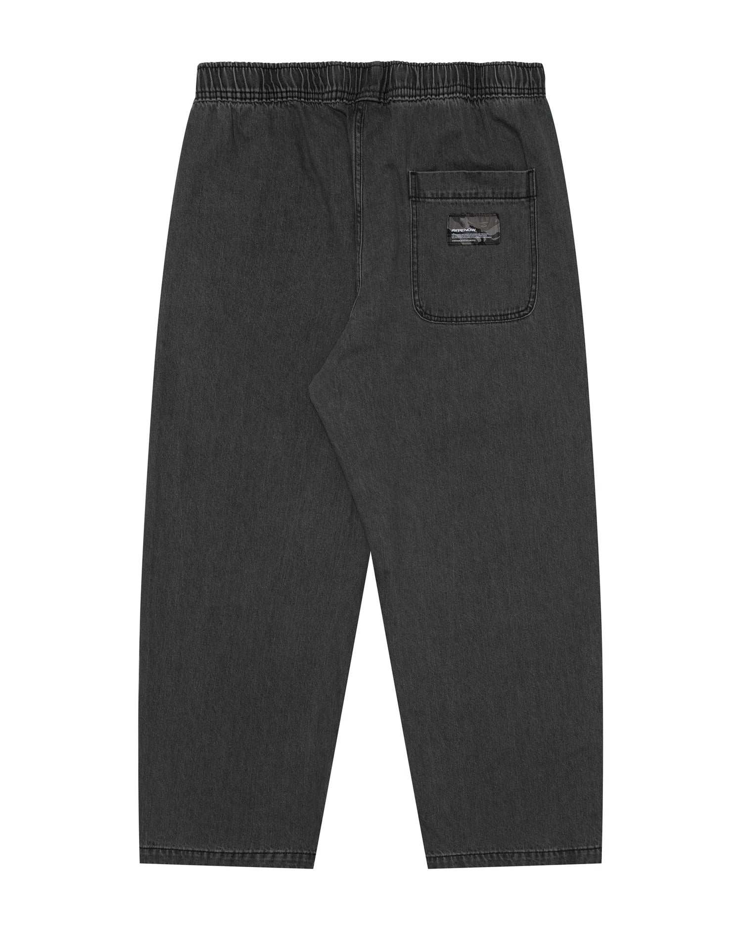 Moonface patch relaxed denim pants - Image 2
