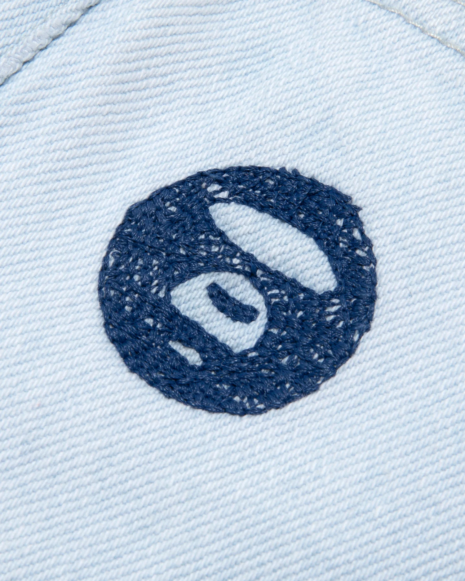 Moonface embroidered denim pants - Image 5