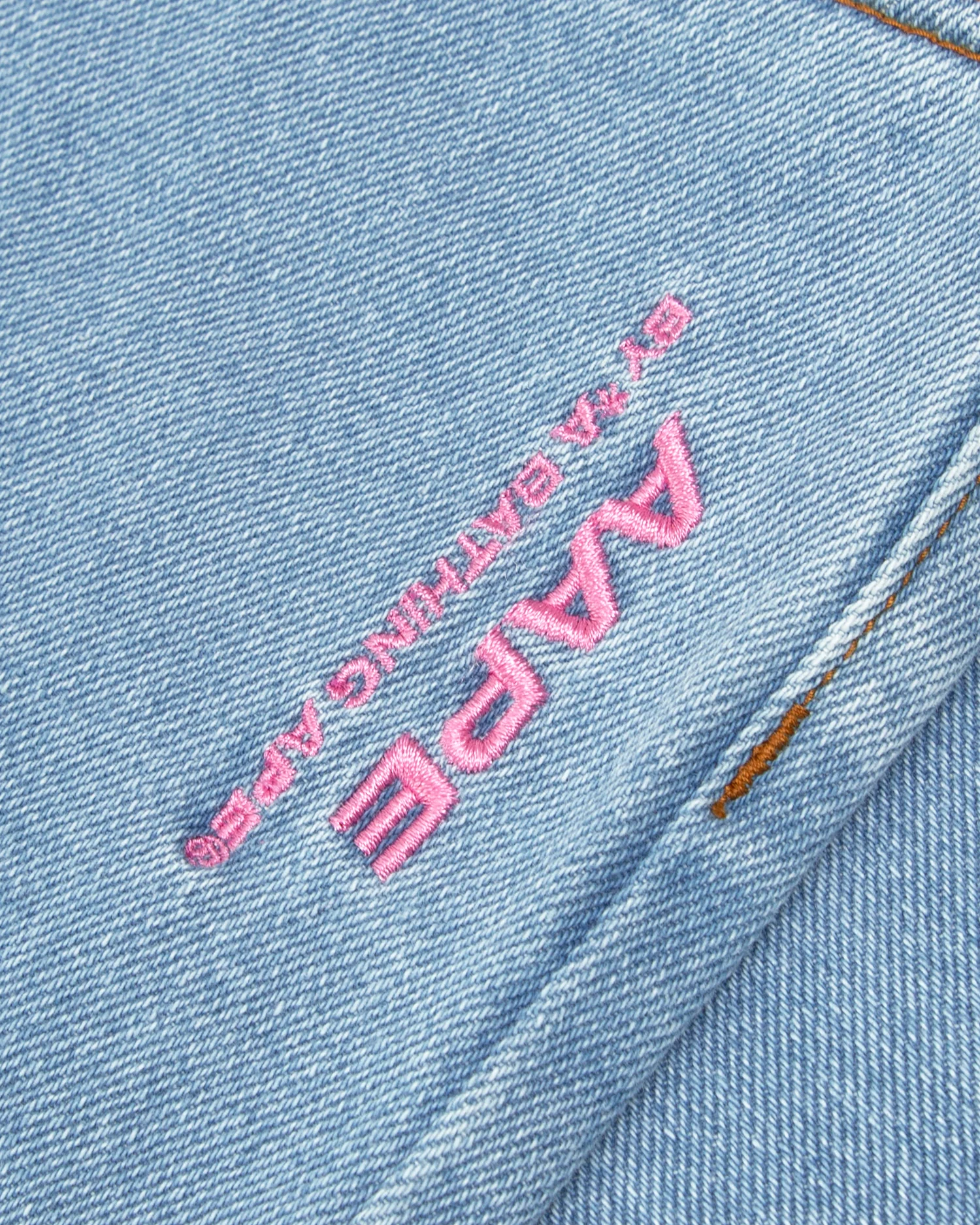 Moonface patch distressed jeans - Image 9