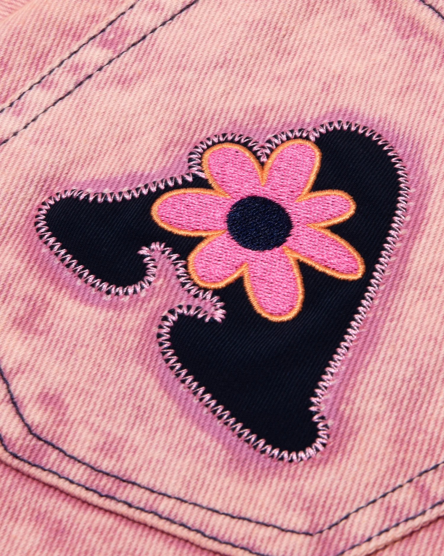Moonface patch relaxed jeans - Image 4