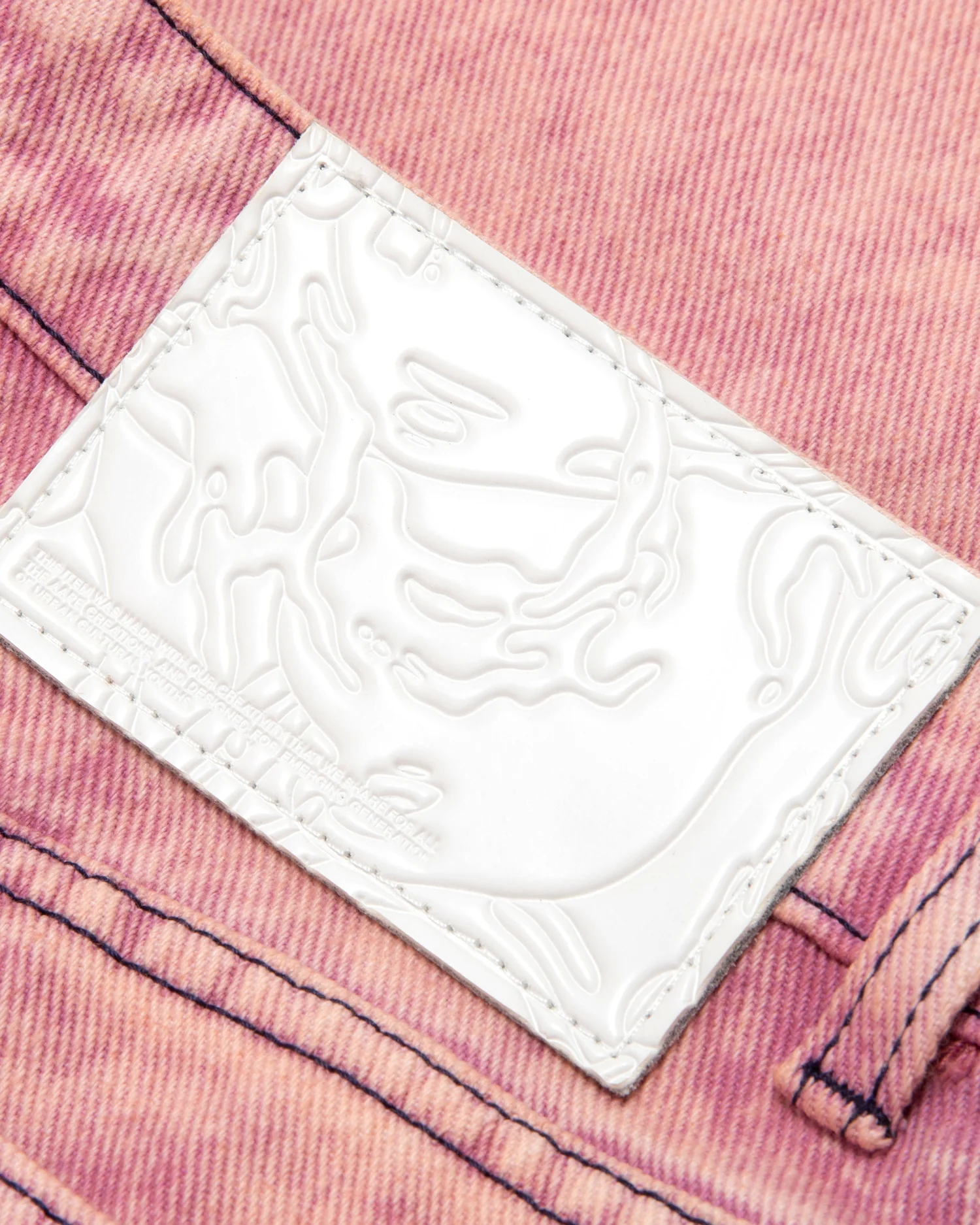 Moonface patch relaxed jeans - Image 5